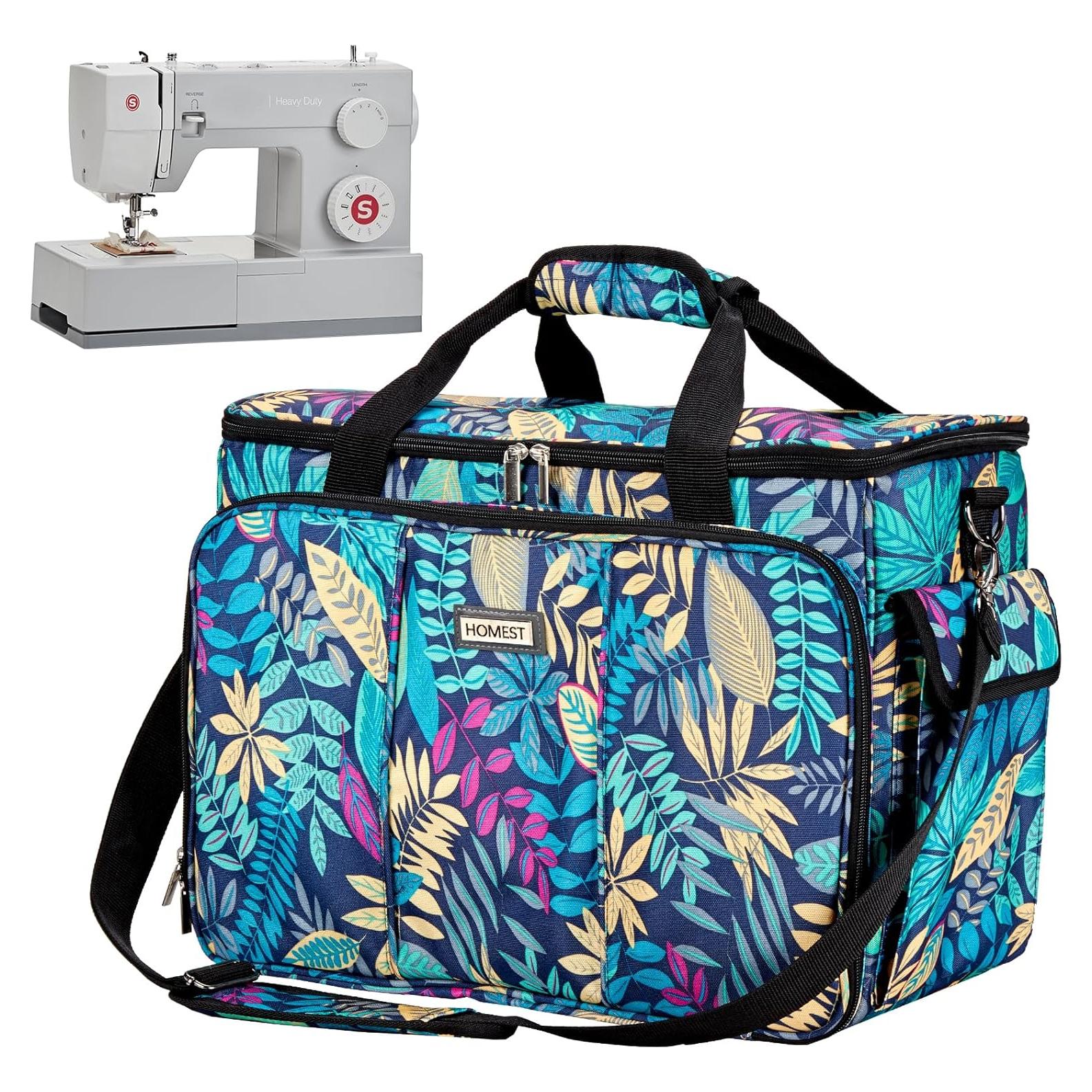 Funda para Máquina de Coser HOMEST Floral con Bolsillos