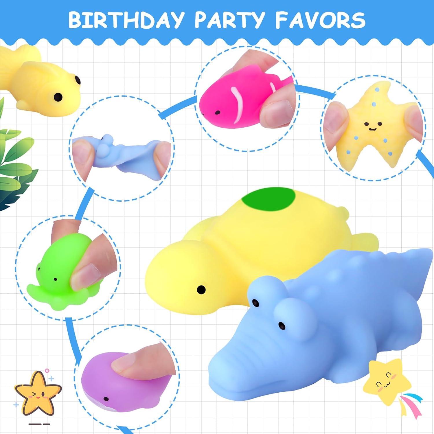 30 Pcs Juguetes Squishies POKONBOY Animales Marinos