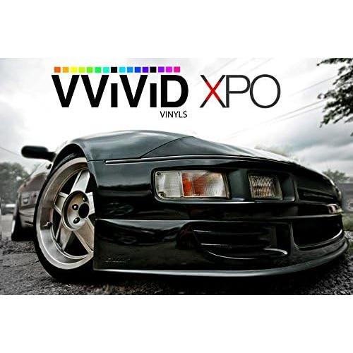 Vinilo Automotriz Gloss Negro VViViD 30.48x152.4cm con Kit 3M