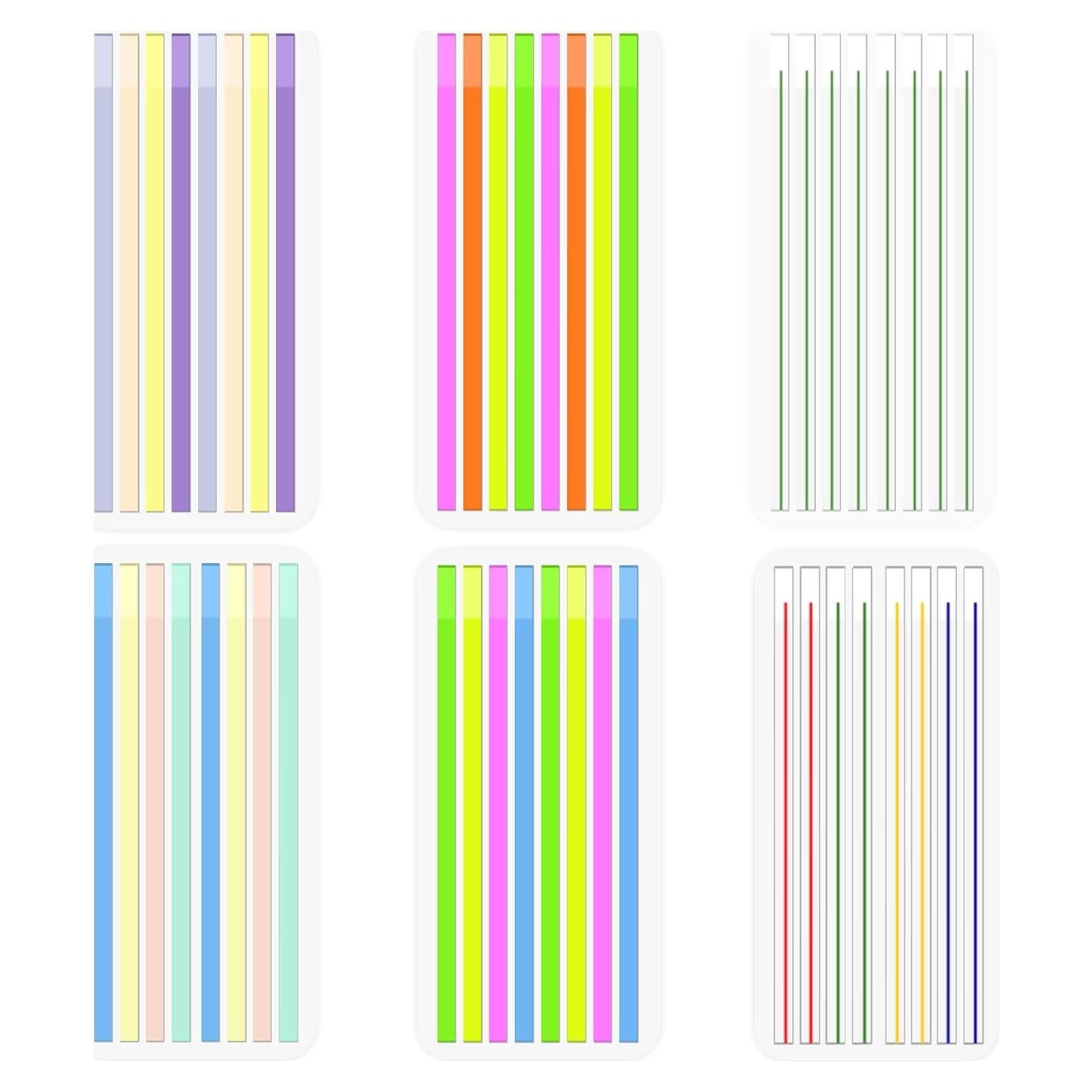 BAYTORY 960 Pcs Notas Adhesivas Transparentes Reutilizables 14x1.3 cm