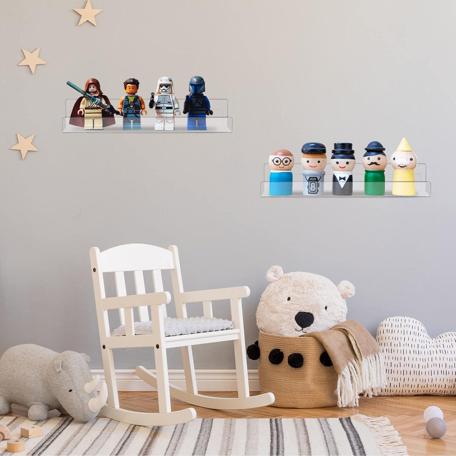 Estante Flotante de Acrílico Blulu 14" - 16 Paquetes