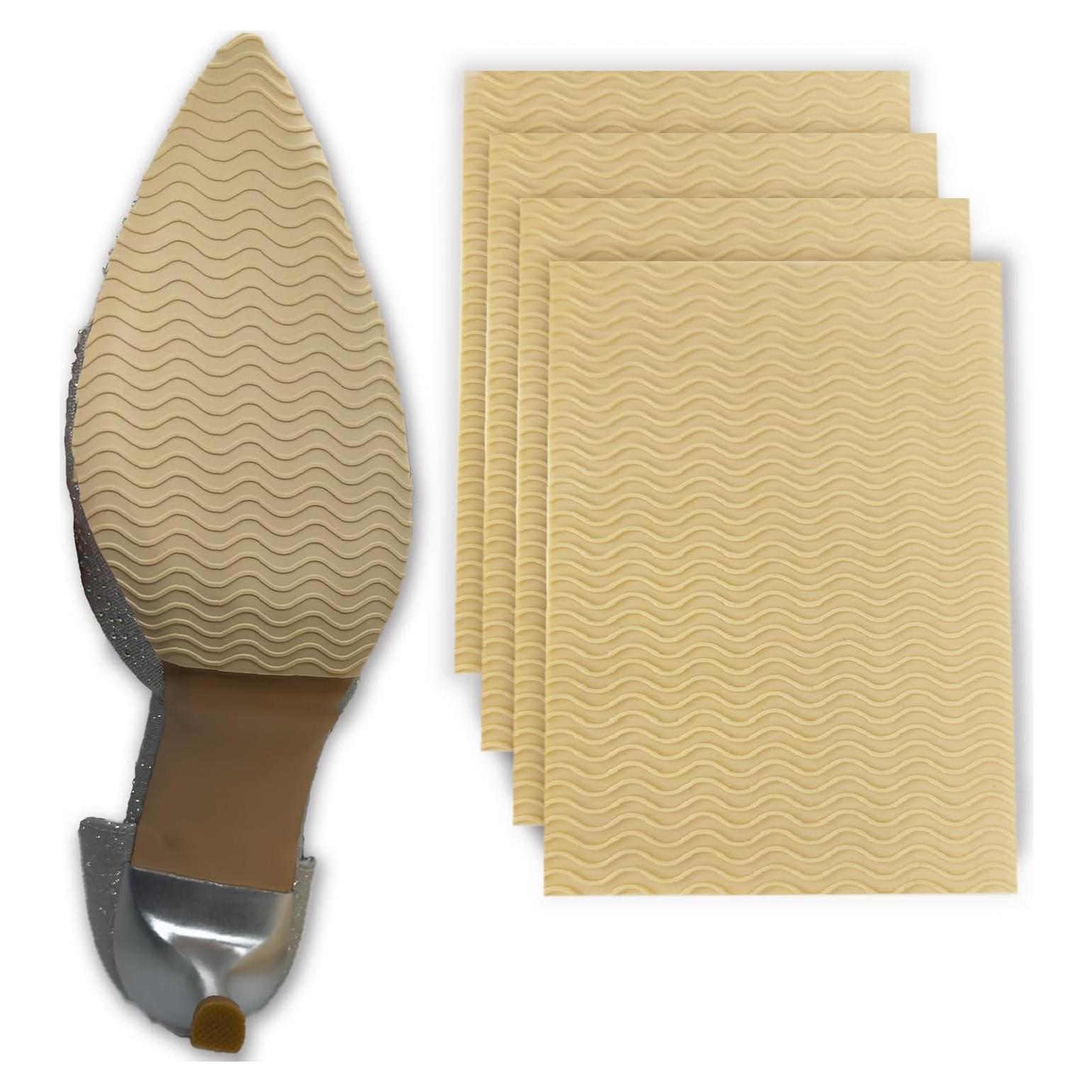 Protector de Suela de Zapato ZBLGO - Almohadillas Antideslizantes Beige 4pcs