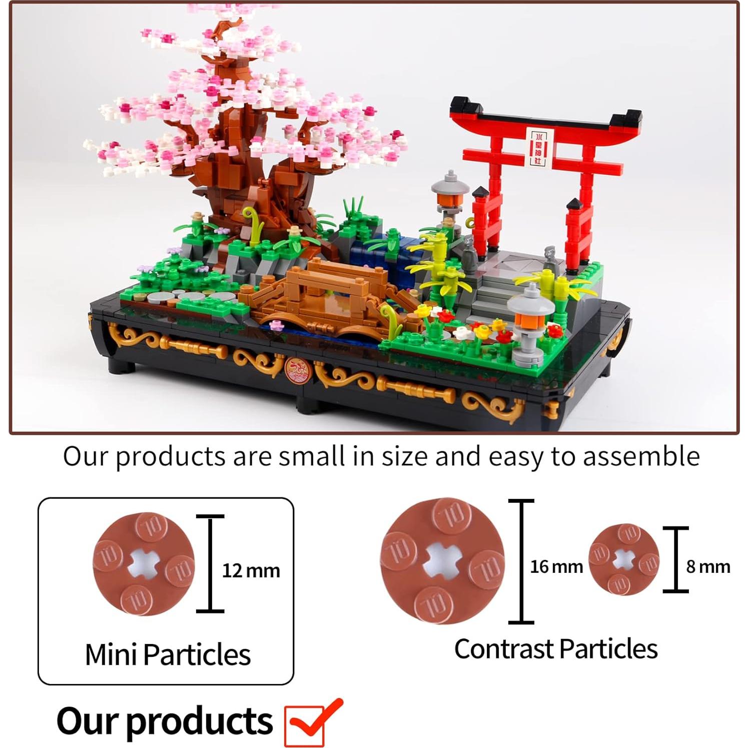 Conjunto de Construcción Bonsái Sakura 1286 PCS B&LHCX