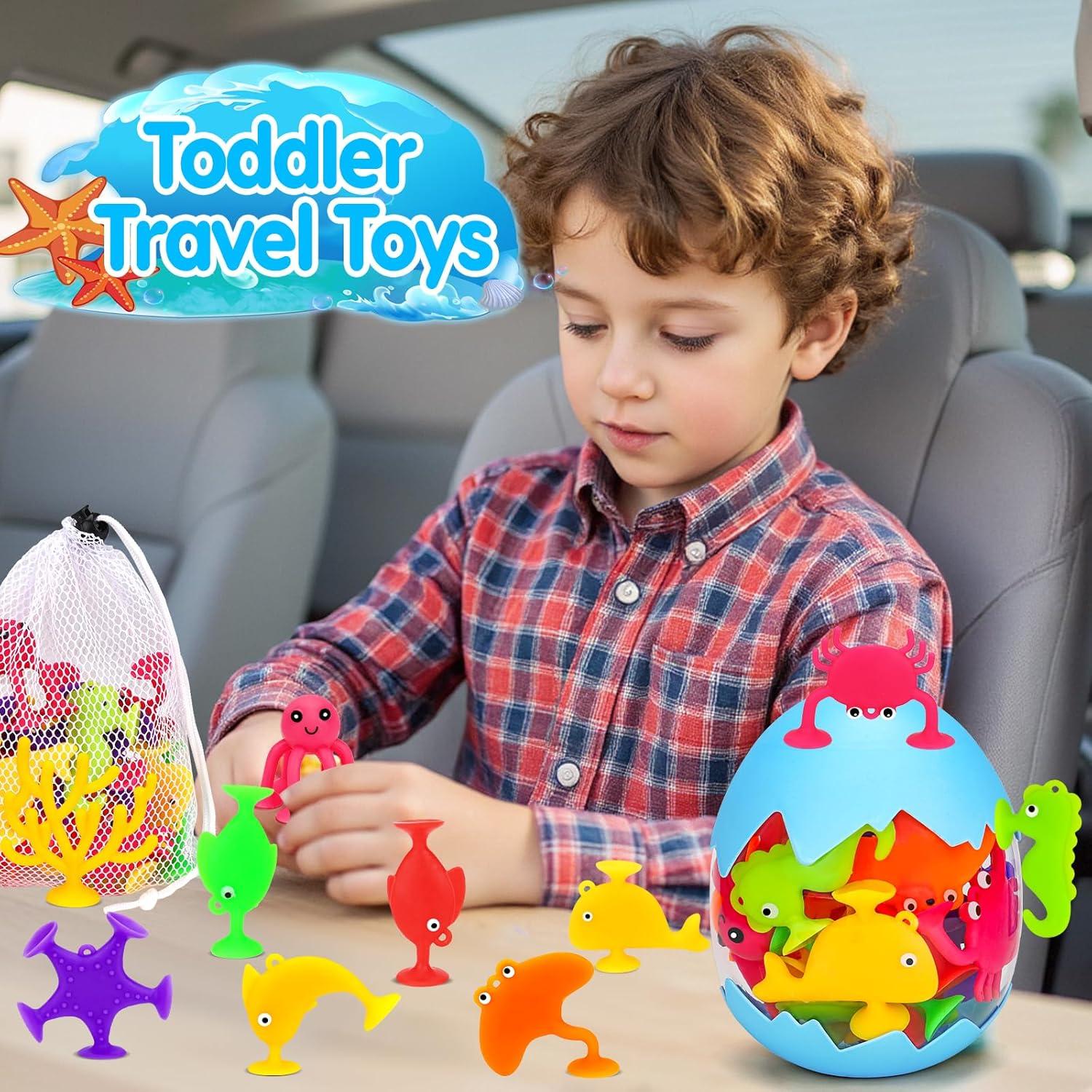 Juguetes de baño con ventosas Joosharkidz para niños 1-3 años