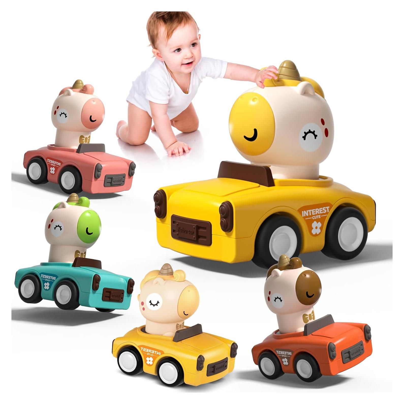 Coches de Juguete Interactivos SUPVIB para Niños 1-3 Años