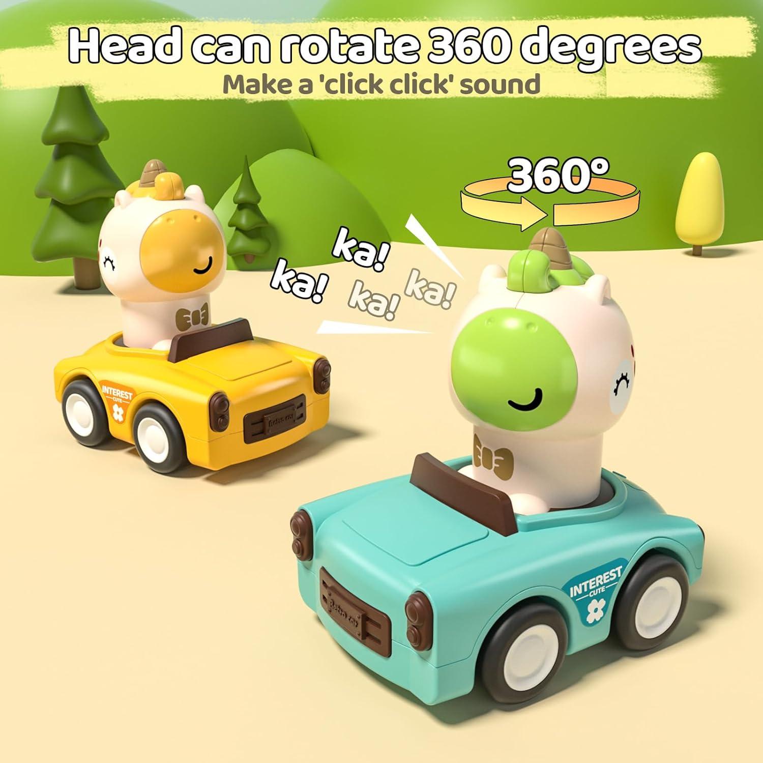 Coches de Juguete Interactivos SUPVIB para Niños 1-3 Años