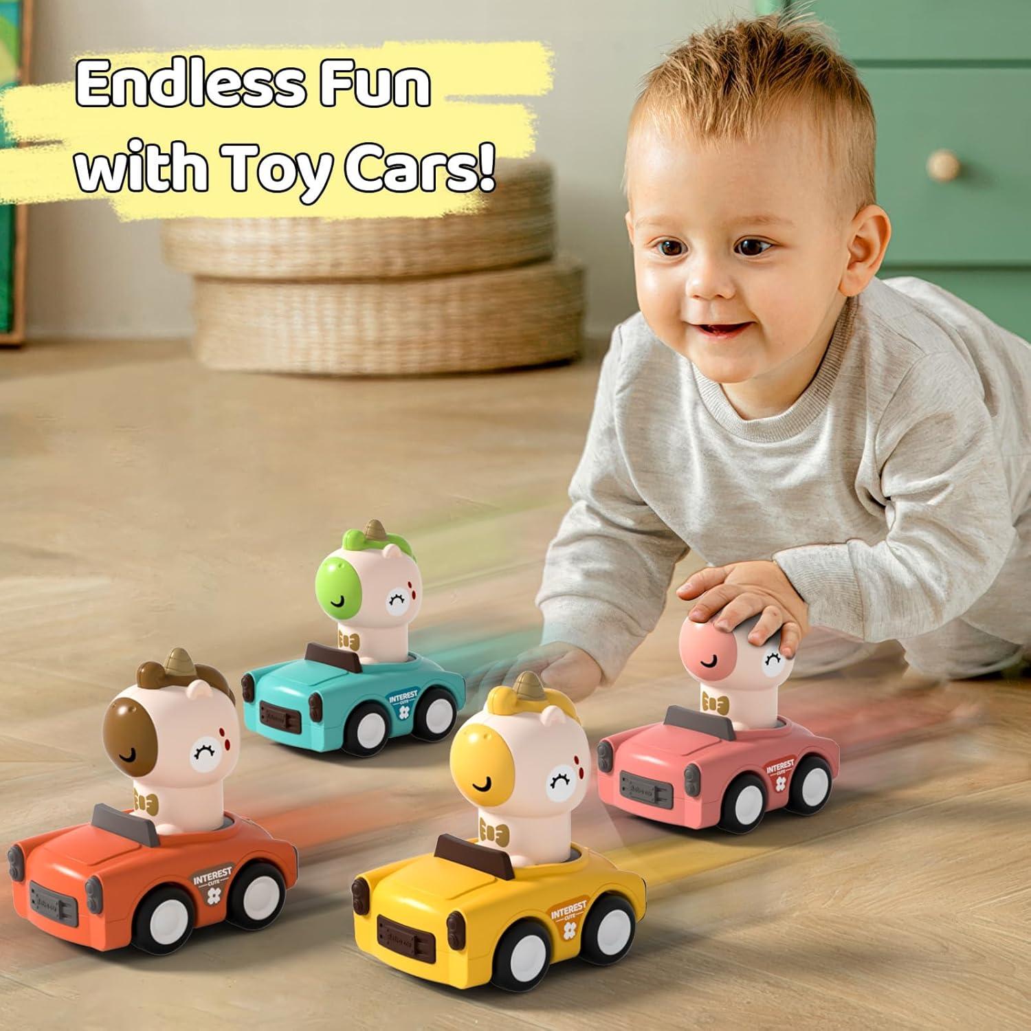 Coches de Juguete Interactivos SUPVIB para Niños 1-3 Años