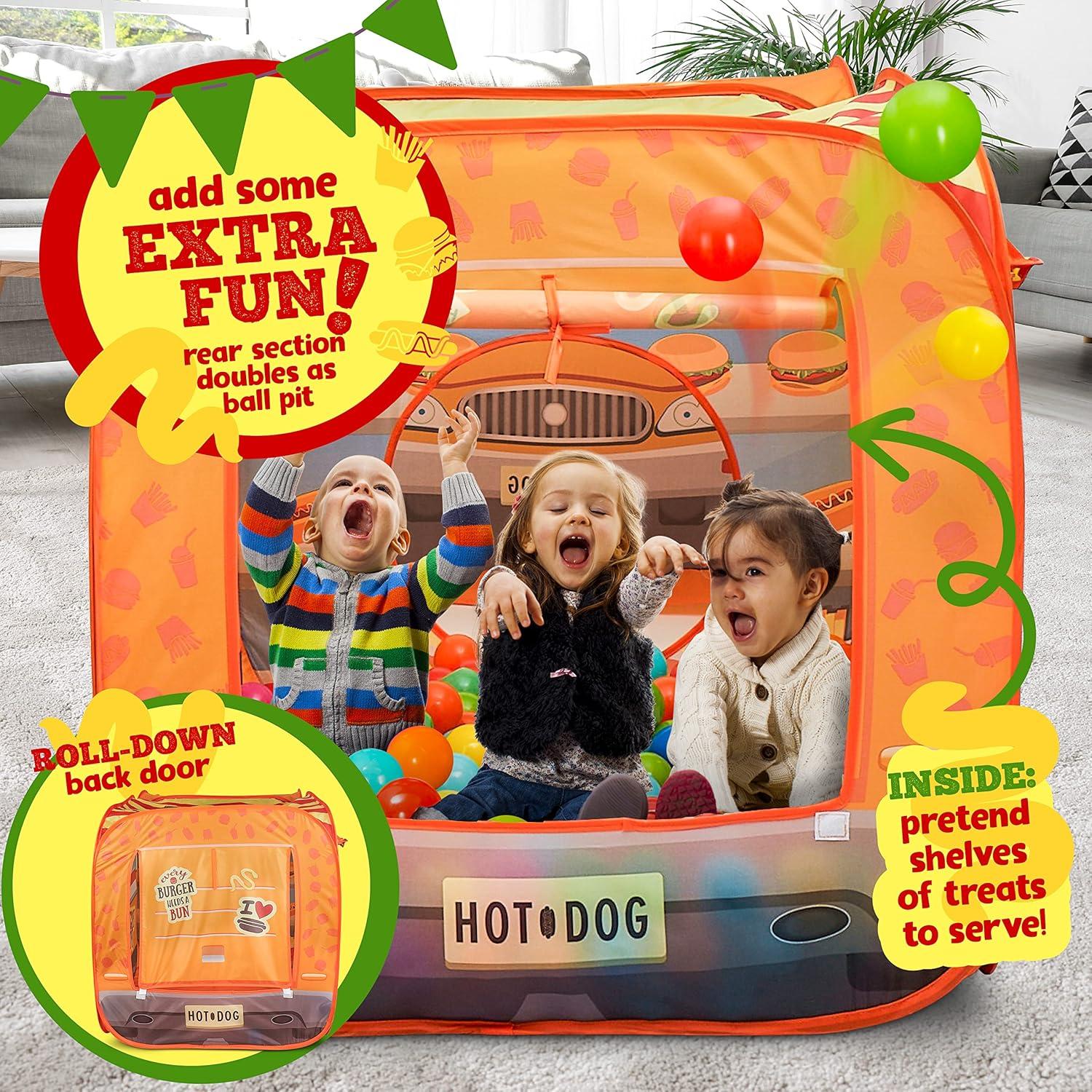 Tienda de Juego Kiddzery Food Truck 54 Piezas 152x82cm