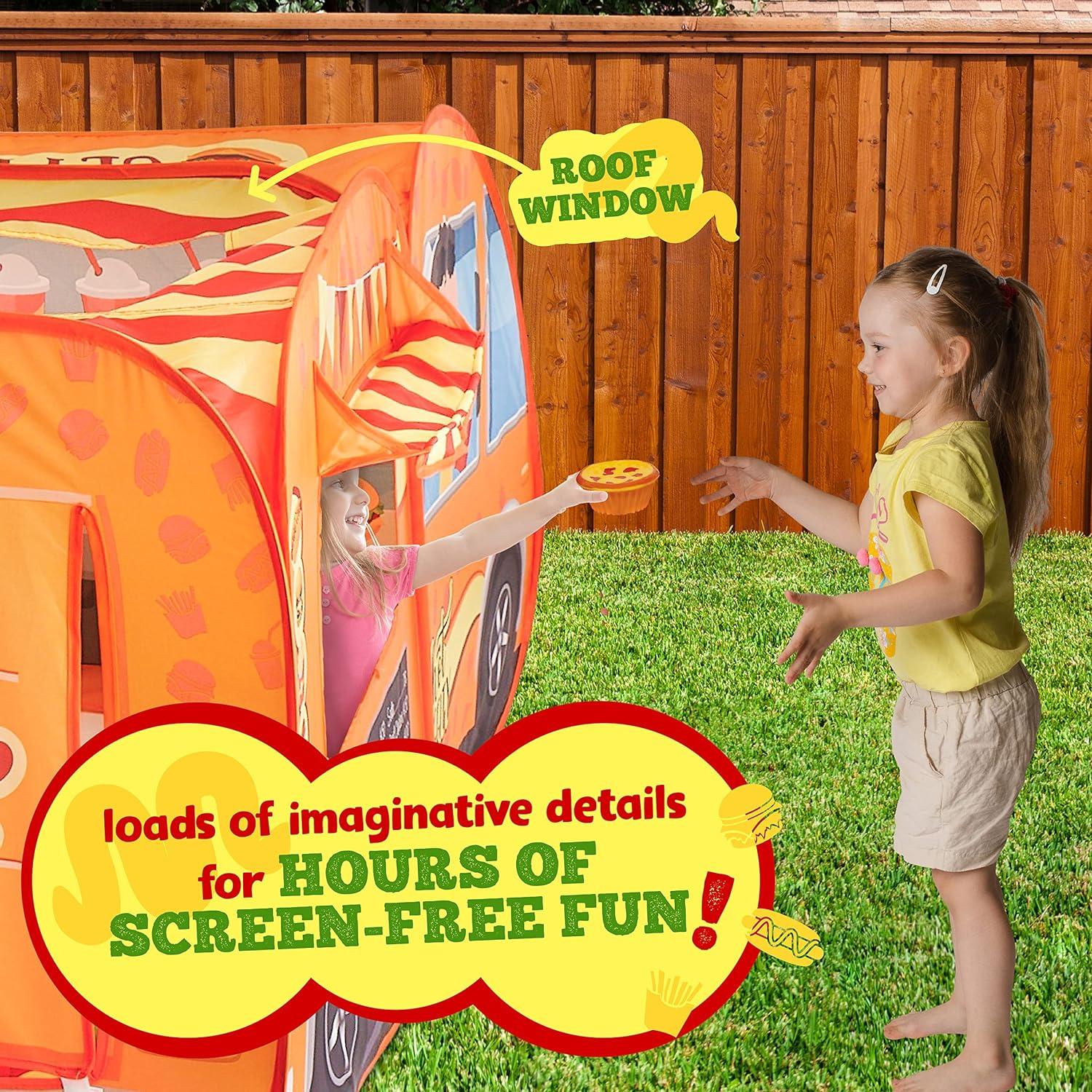 Tienda de Juego Kiddzery Food Truck 54 Piezas 152x82cm