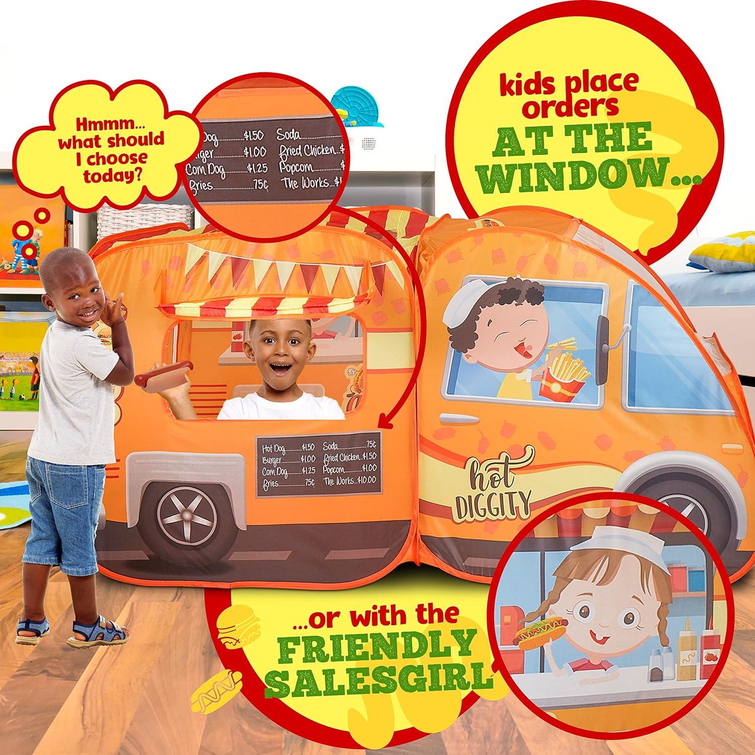 Tienda de Juego Kiddzery Food Truck 54 Piezas 152x82cm