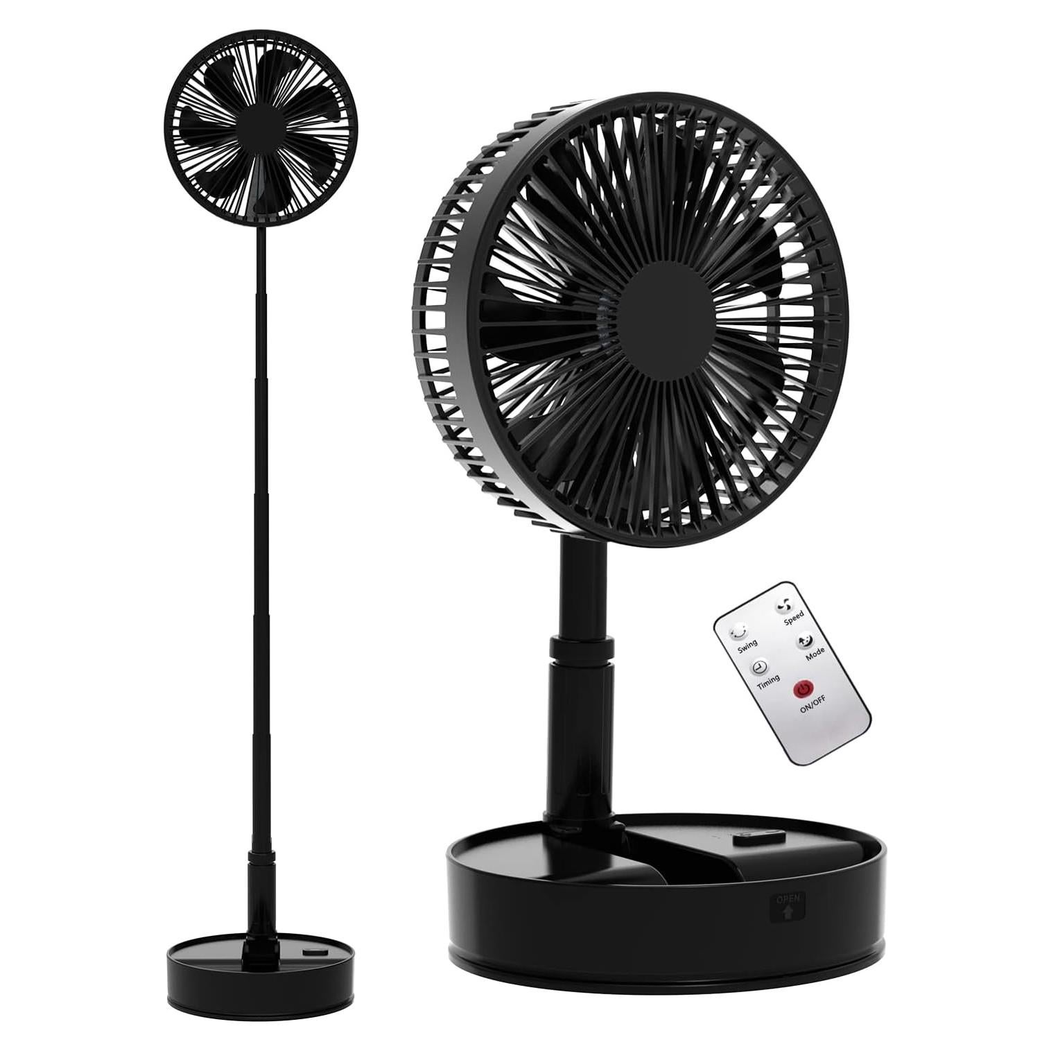 Ventilador Plegable UN UNITEDTIME 8" con Control Remoto 7200mAh