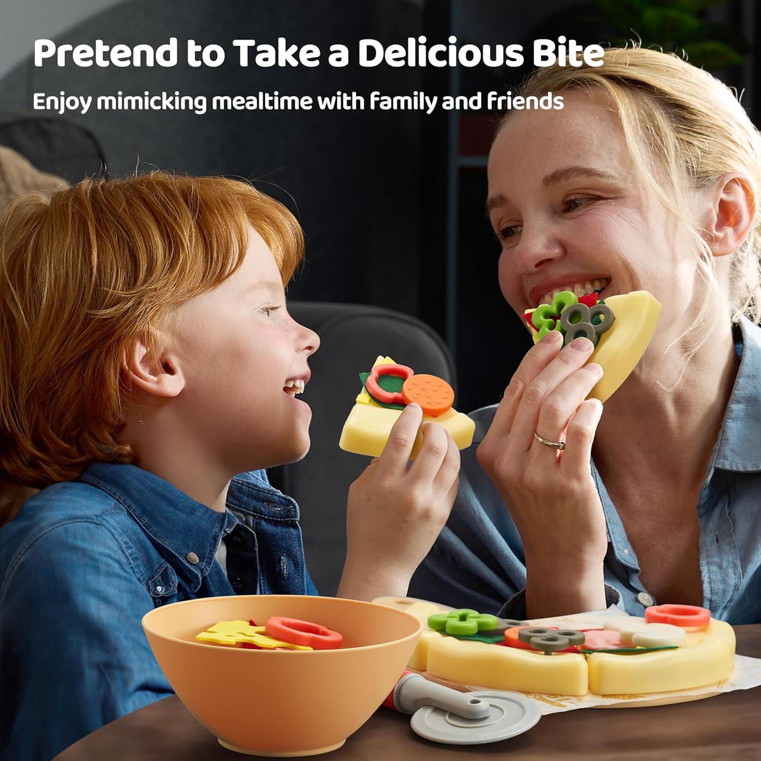 Juguete de Comida de Juego Craft 'n Crust - Pizza con 18 Ingredientes