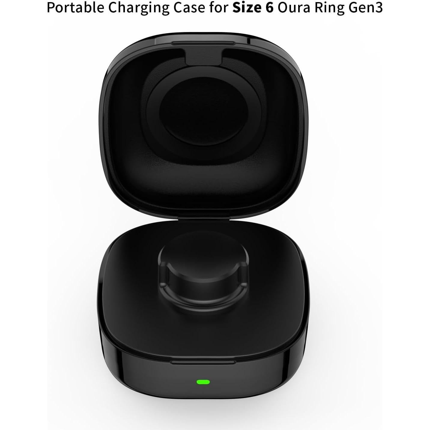 Cargador Portátil Inalámbrico ELFEYE para Oura Ring Gen3 - Tamaño 6