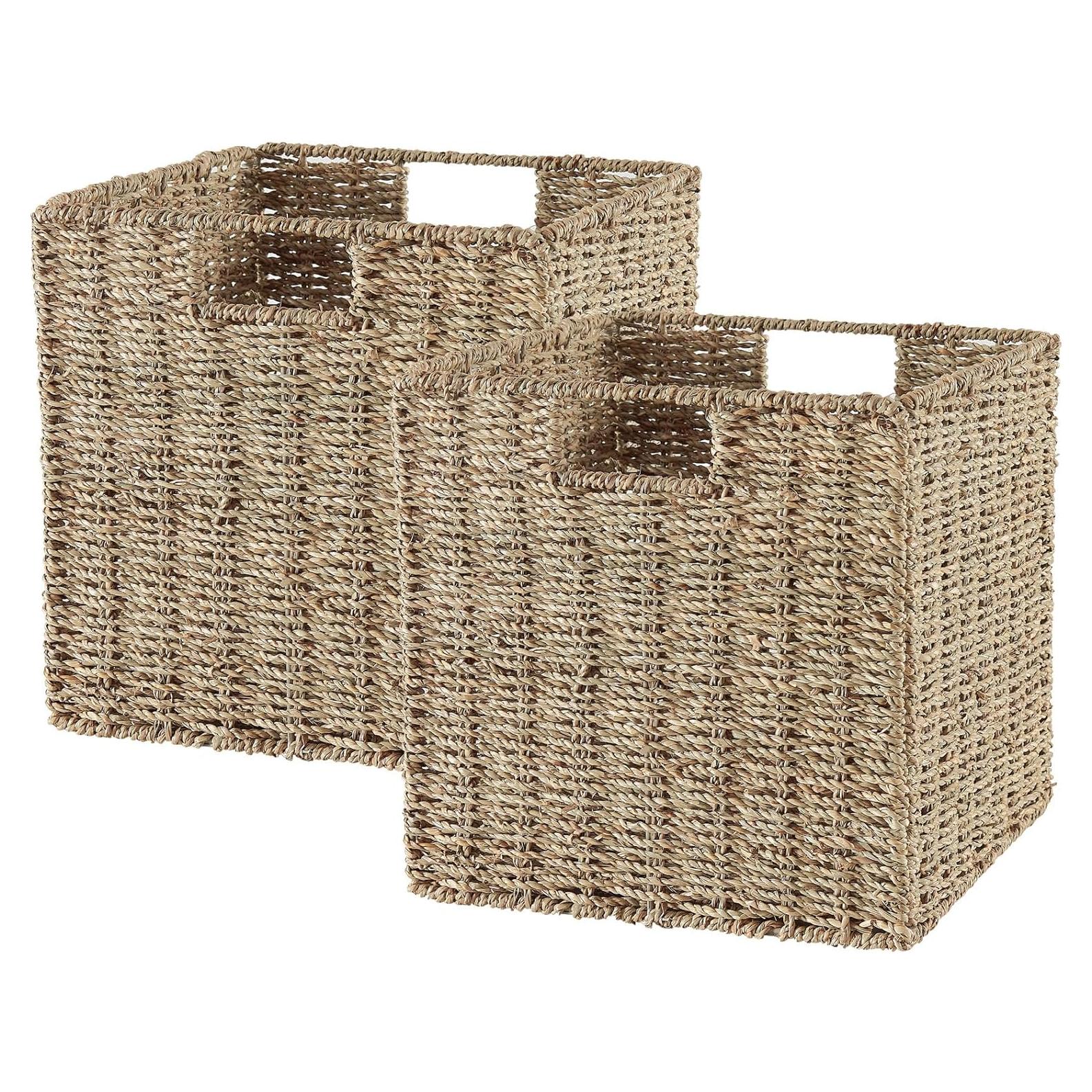 Cesta de Almacenamiento Plegable Vagusicc 23x23x23 cm Hierba Marina