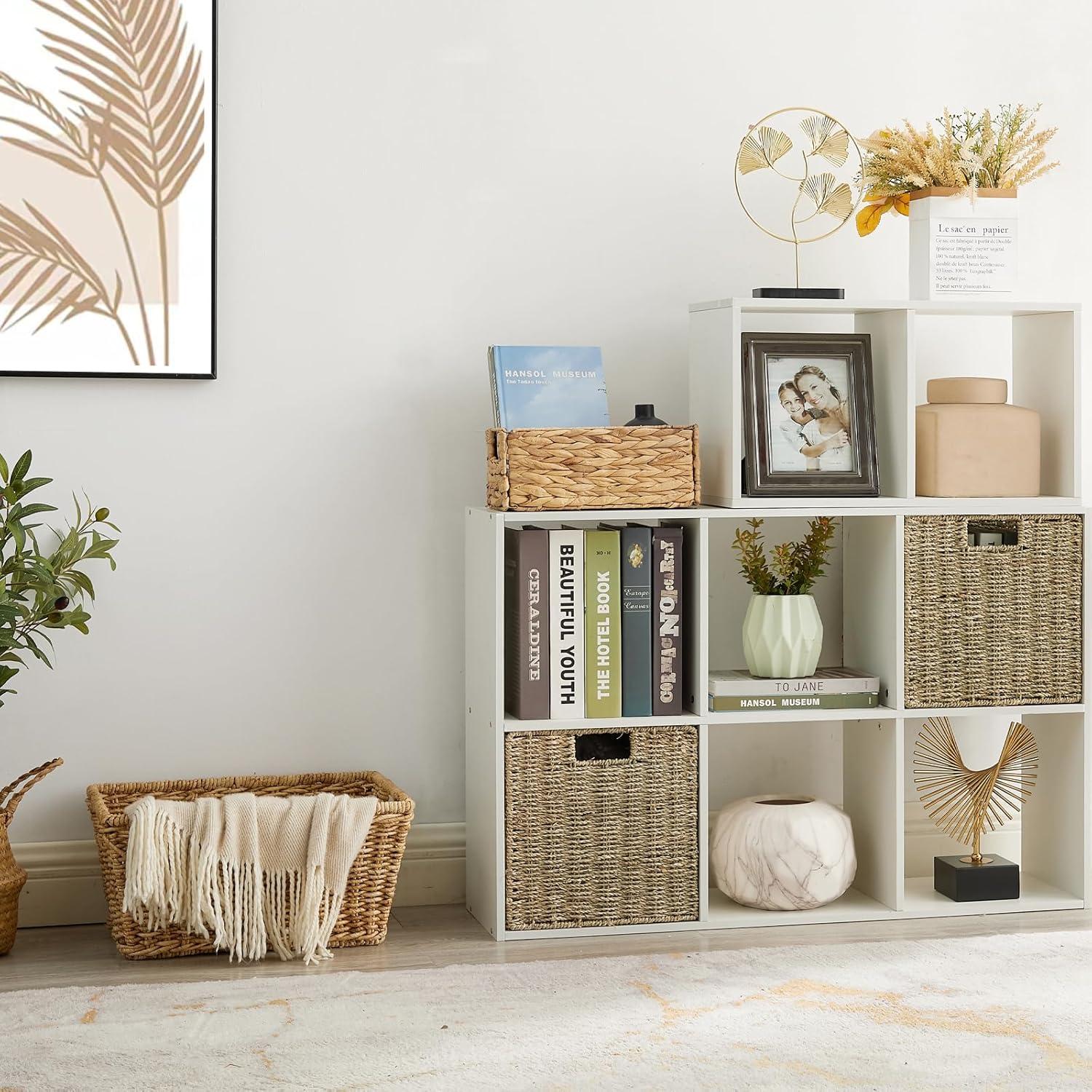 Cesta de Almacenamiento Plegable Vagusicc 23x23x23 cm Hierba Marina