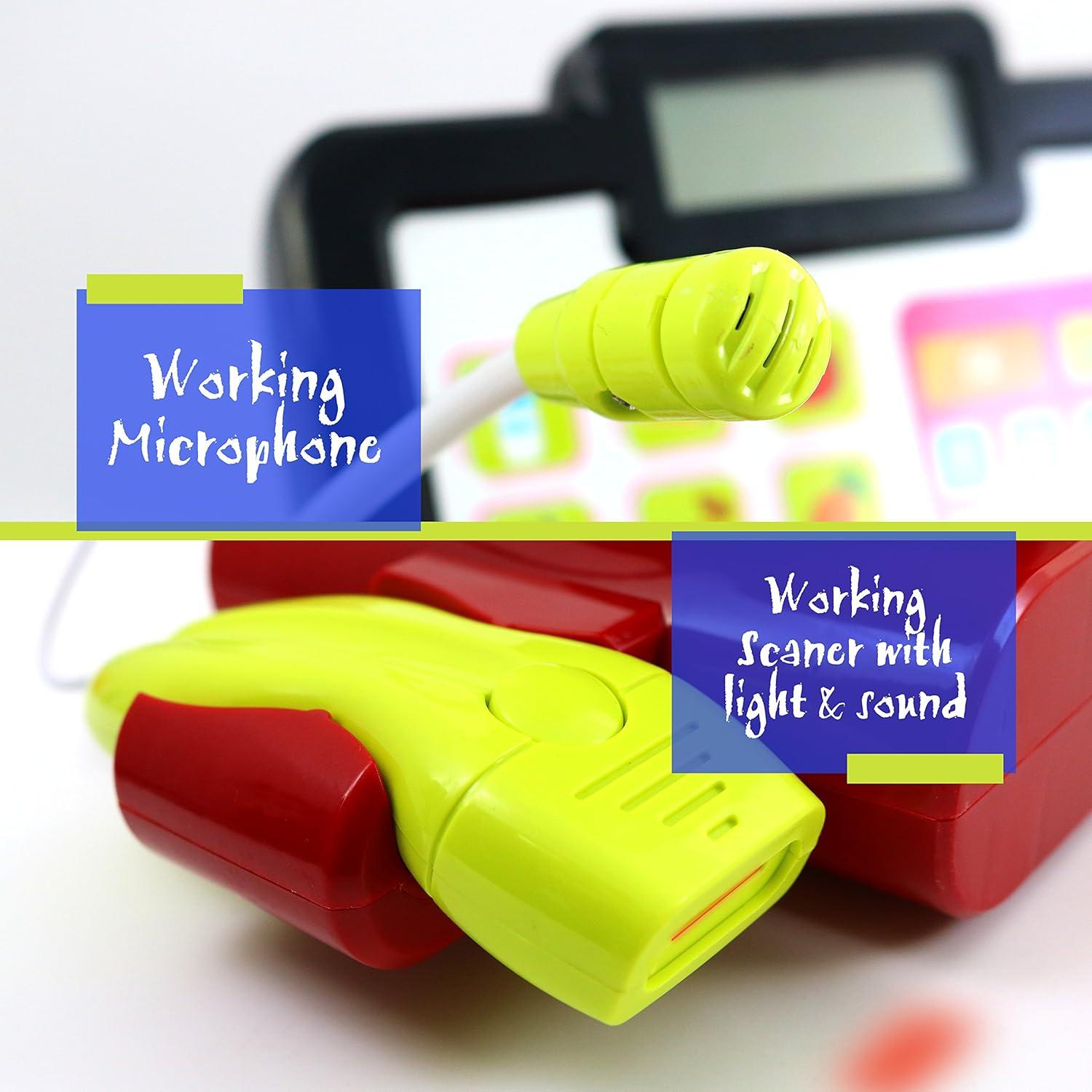 Caja Registradora de Juguete Big Mo's Toys - 27 Piezas con Sonidos y Luces