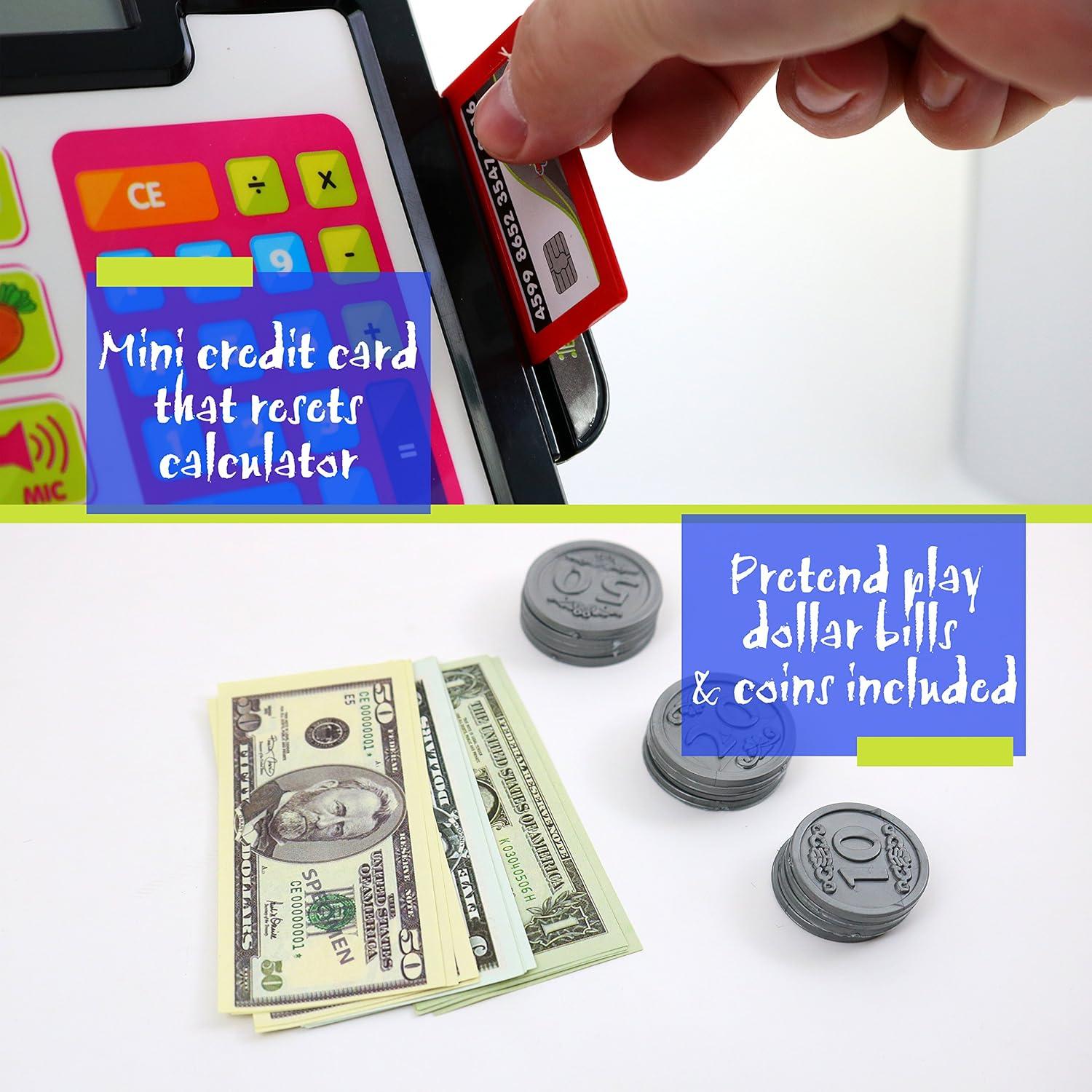 Caja Registradora de Juguete Big Mo's Toys - 27 Piezas con Sonidos y Luces