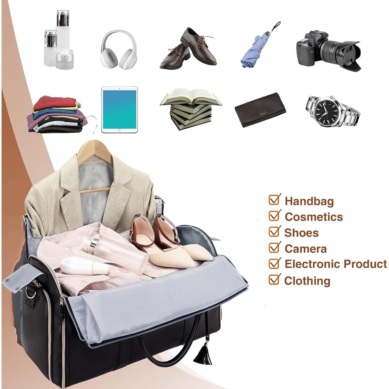 Bolsa de Traje Duffle SeseBee 55L Impermeable Negro