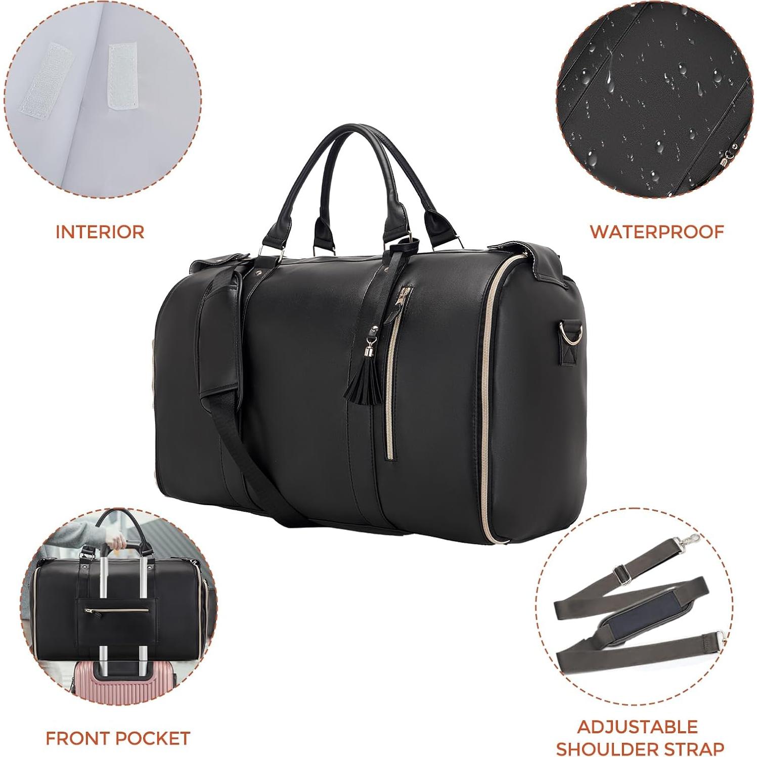 Bolsa de Traje Duffle SeseBee 55L Impermeable Negro