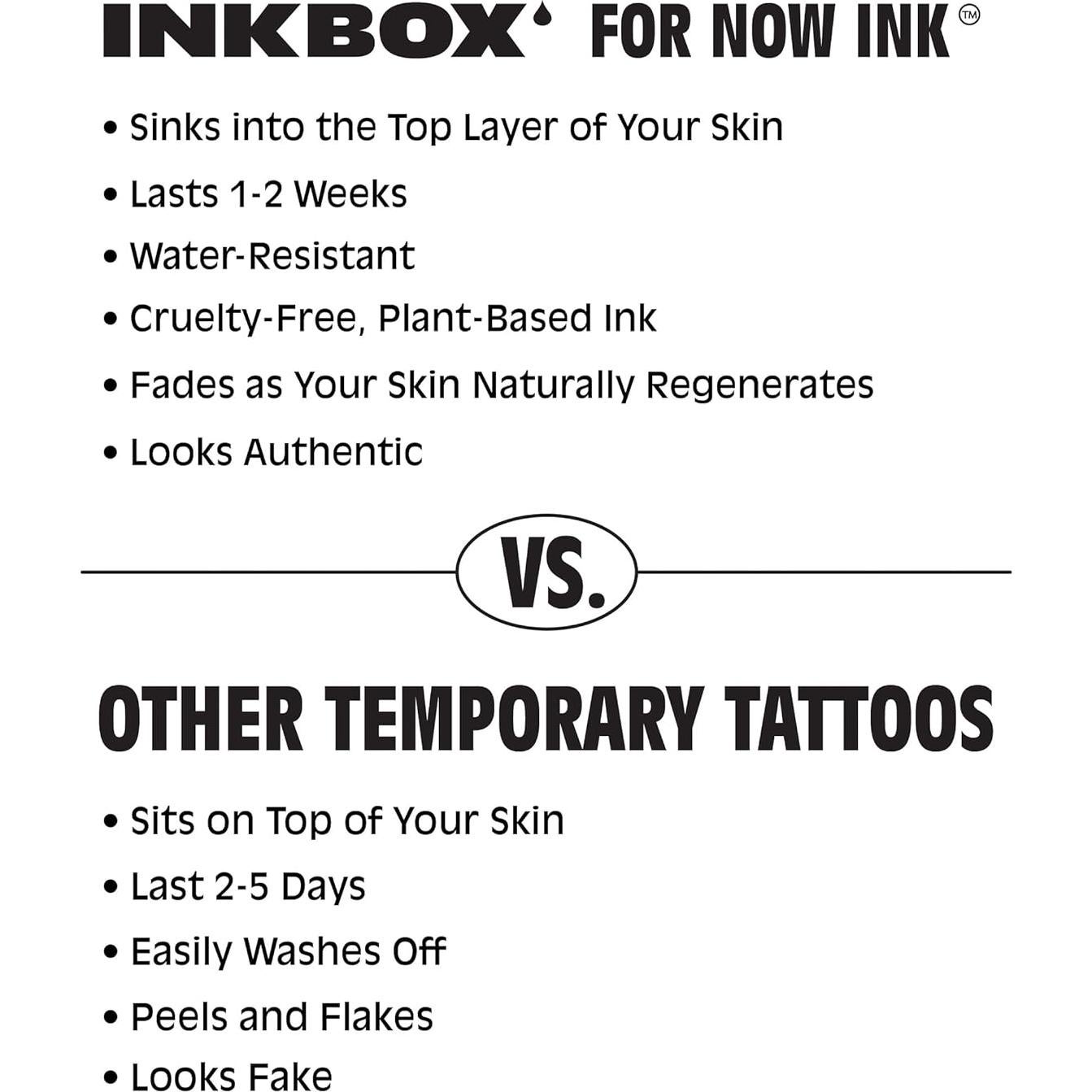 Tatuaje Temporal Inkbox Mariposa Extra Grande 13.97x22.86 cm