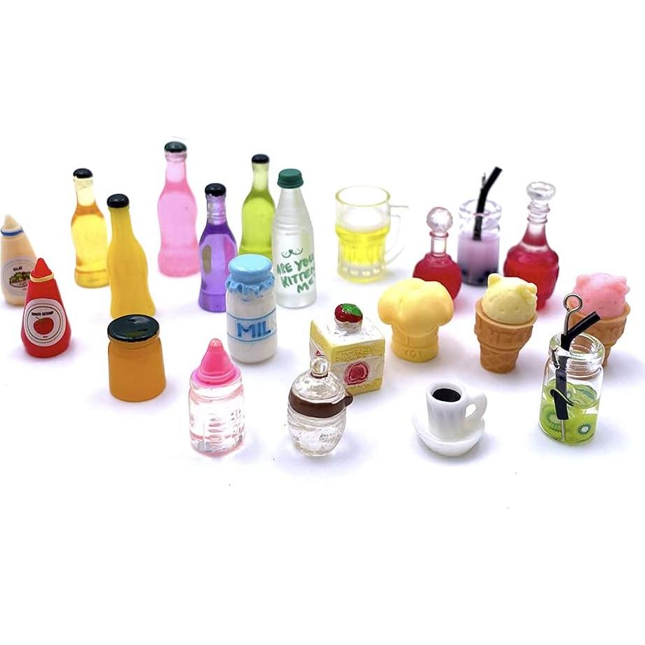 150 Piezas Juguetes de Comida Miniatura HKLMRO para Casa de Muñecas