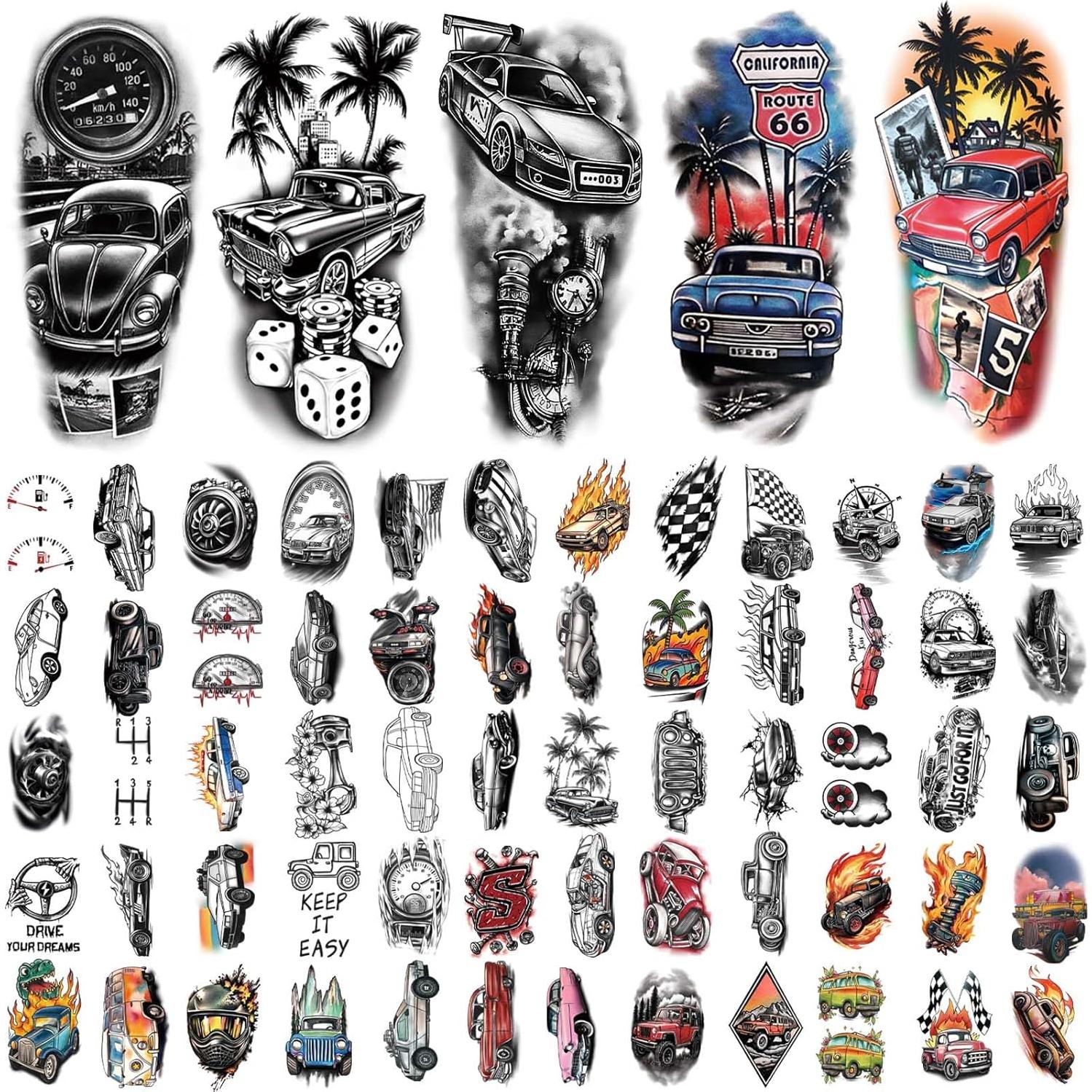 77 Hojas Tatuajes Temporales Realistas Gabizafia Coche