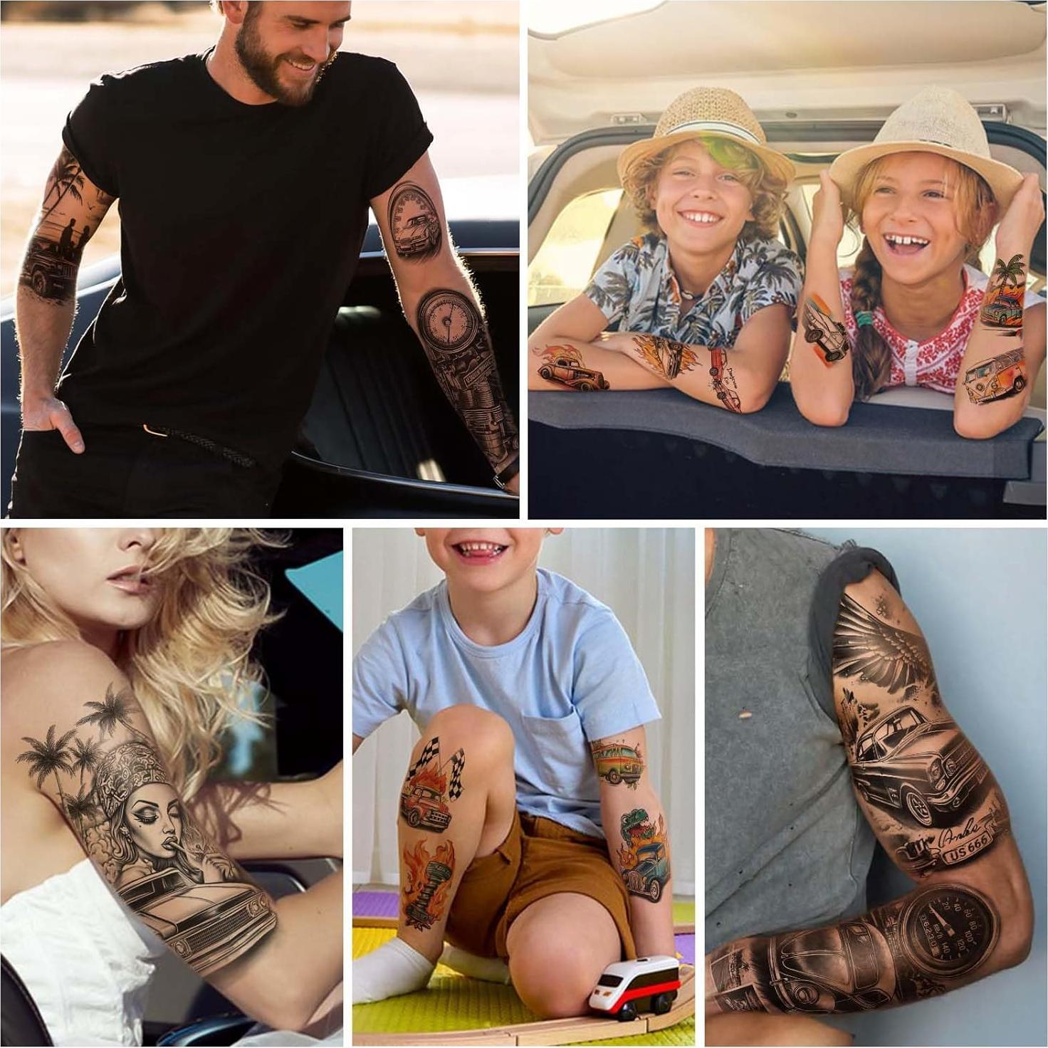 77 Hojas Tatuajes Temporales Realistas Gabizafia Coche