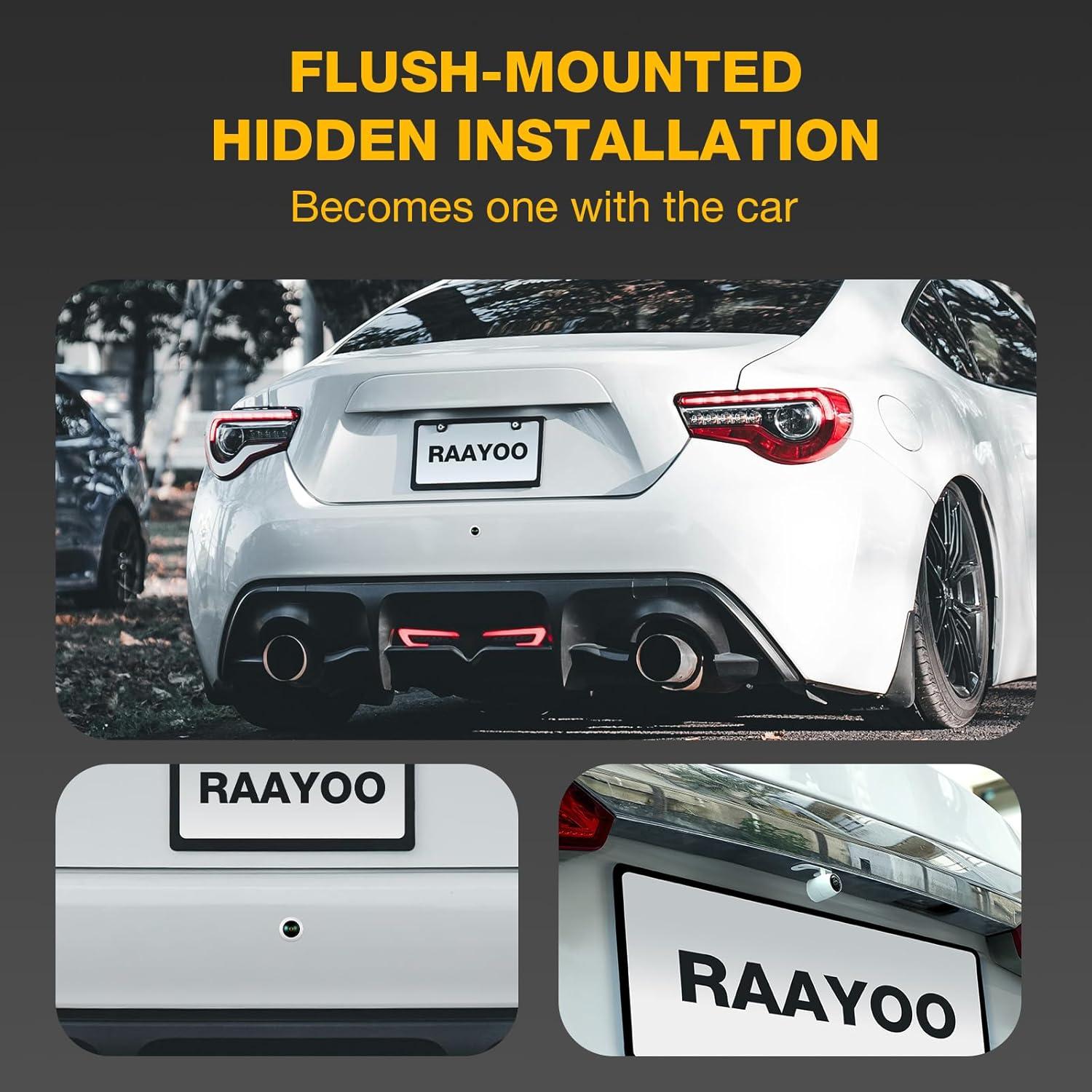 Cámara de Respaldo AHD 1080P RAAYOO L002-U2, 170° Visión Nocturna