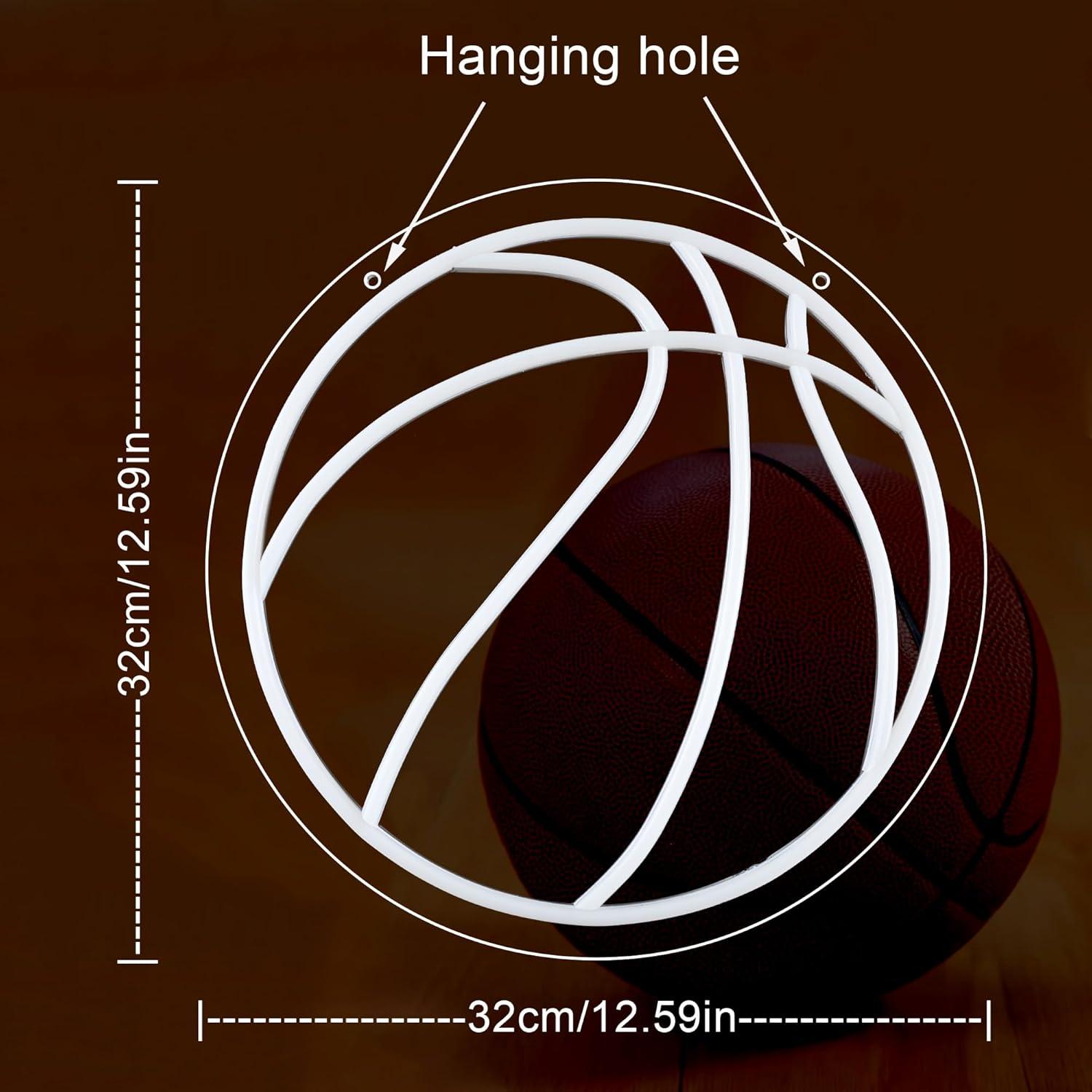 Luz de Neón Baloncesto HancraStore 32cm Regulable USB