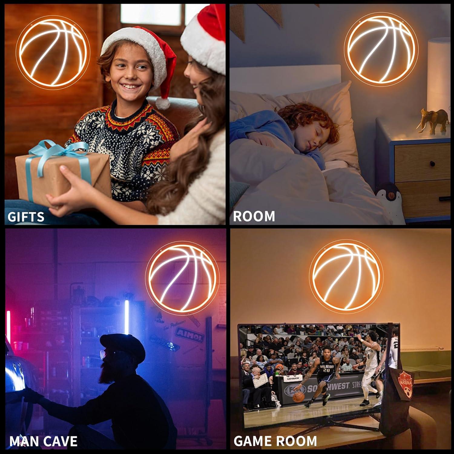 Luz de Neón Baloncesto HancraStore 32cm Regulable USB