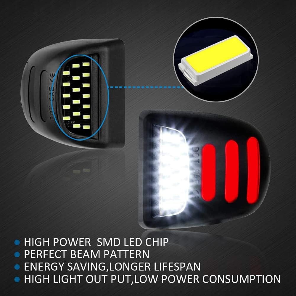 Luces LED de Placa de Licencia Mejorvista-LED para Chevy y GMC