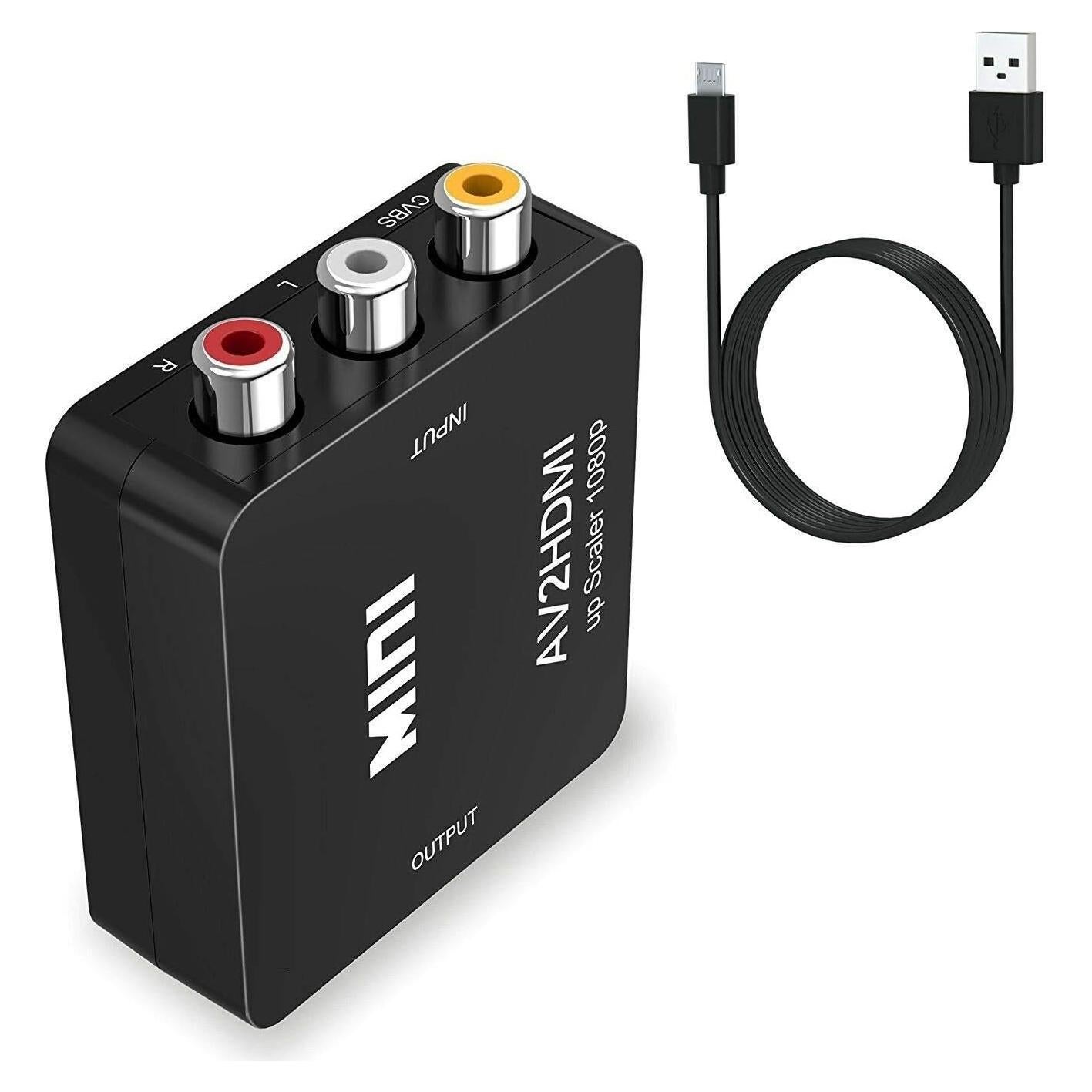 Convertidor RCA AV a HDMI 1080p Cables Direct Online Negro