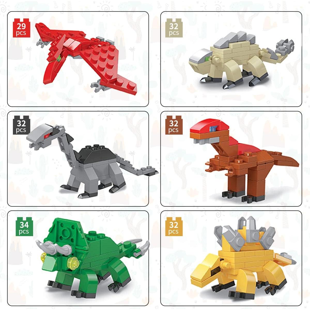 Bloques de Construcción de Dinosaurios LEBOCADO 6 en 1 - Juguetes STEM