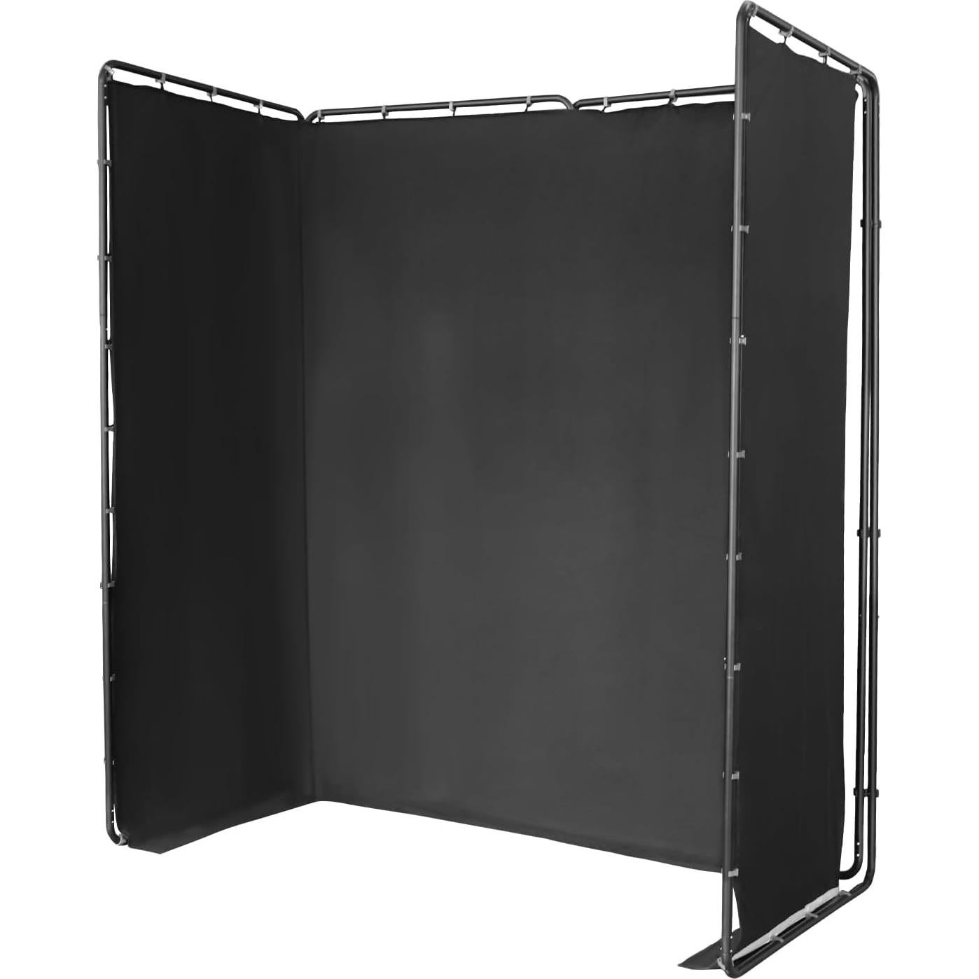 Soporte de Fondo Portátil WUPYI 2.4x4m Negro para Fotografía