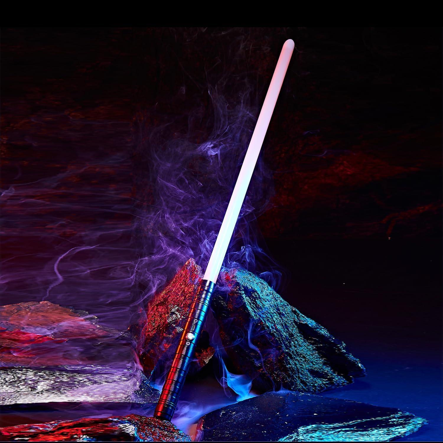 Sable de Luz Dueling S OUJCEN 15 Colores RGB Mango Metal 56cm