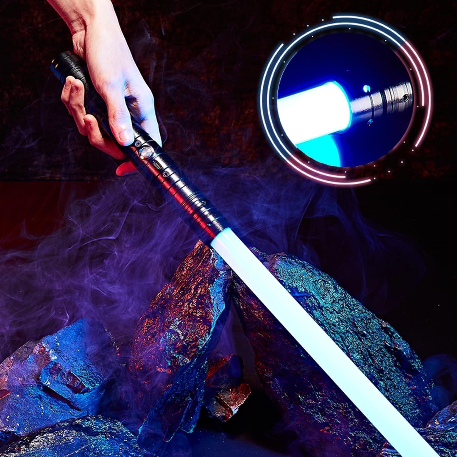 Sable de Luz Dueling S OUJCEN 15 Colores RGB Mango Metal 56cm