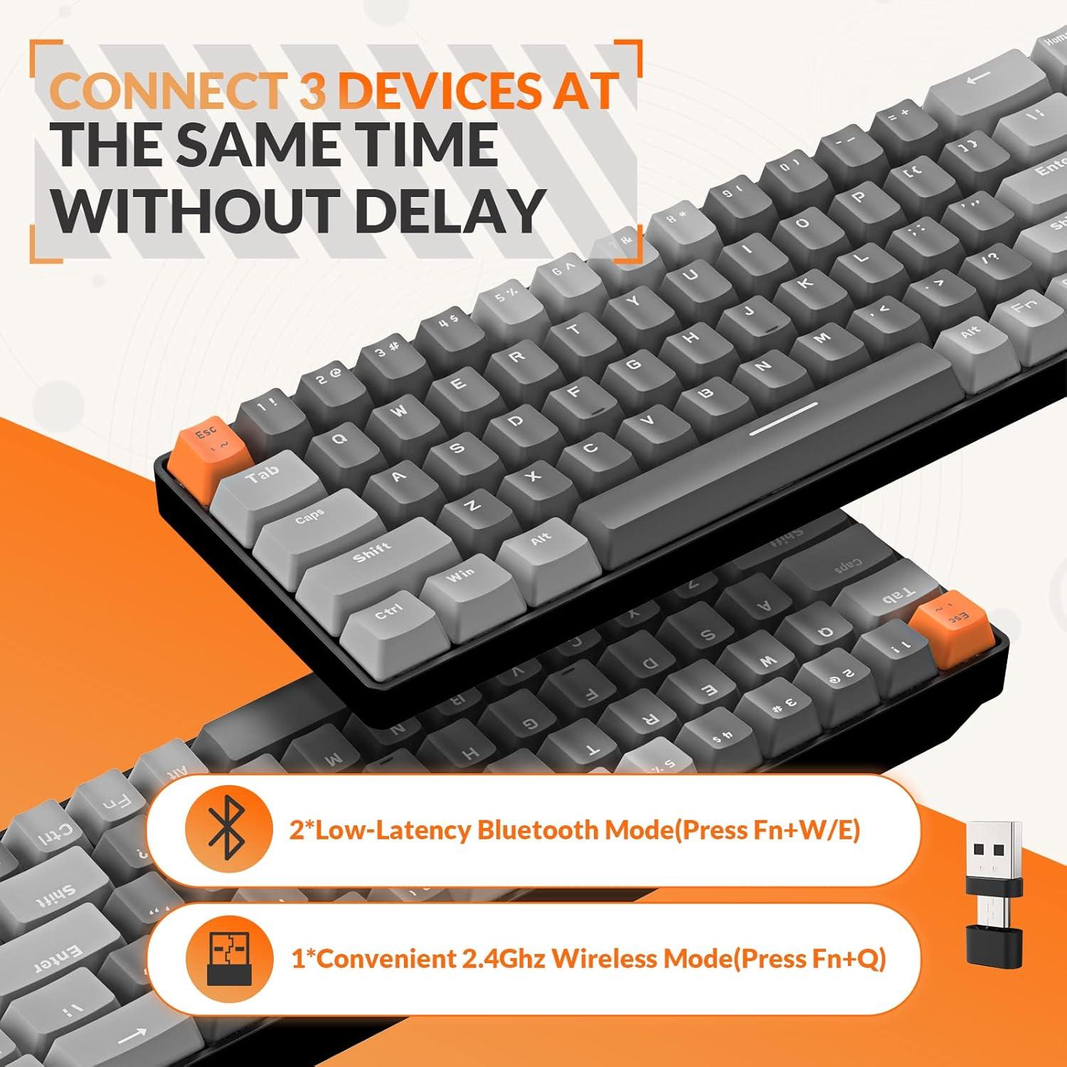 Teclado Mecánico Inalámbrico MAGIC-REFINER K68 68 Teclas