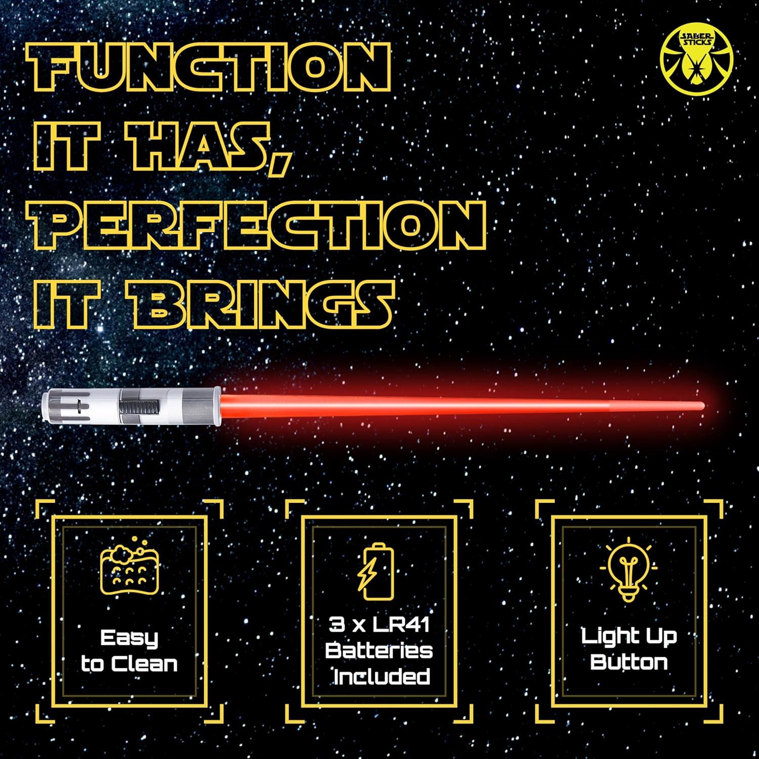 Palillos de Luz LED Sabersticks 4 Pares Colores Variados