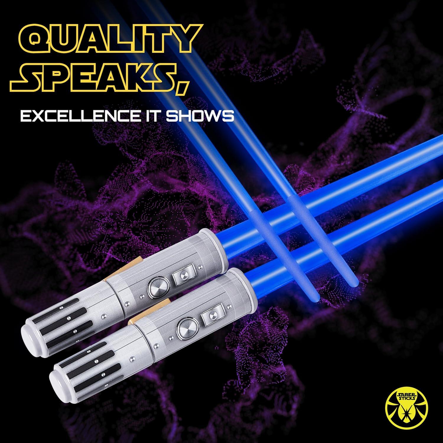 Palillos de Luz LED Sabersticks 4 Pares Colores Variados