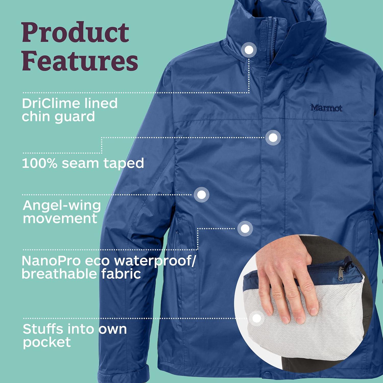 Chaqueta de Lluvia Impermeable Marmot PreCip Eco Hombre 2X