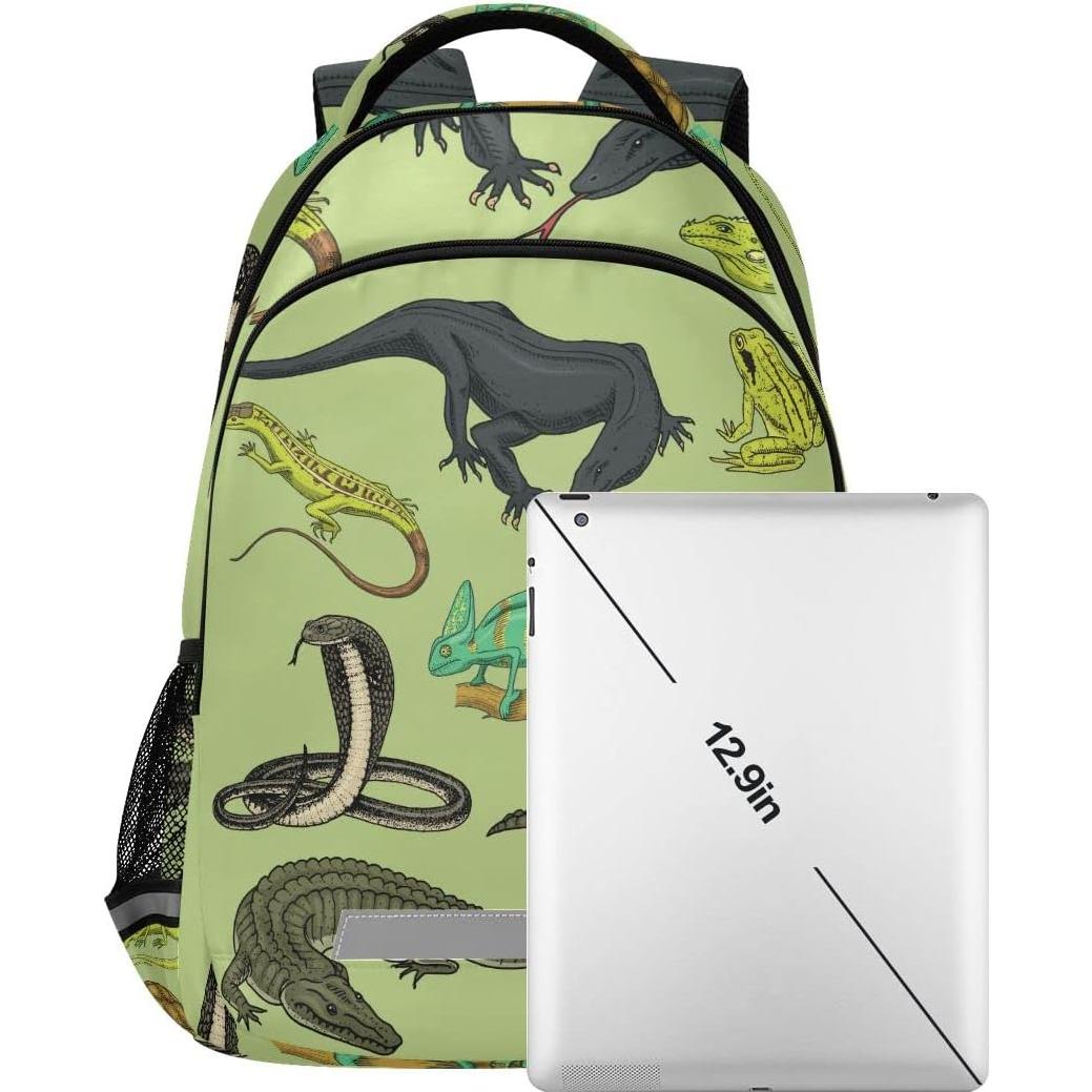 Mochila Escolar Glaphy Animales con Rayas Reflectantes 42.5 cm