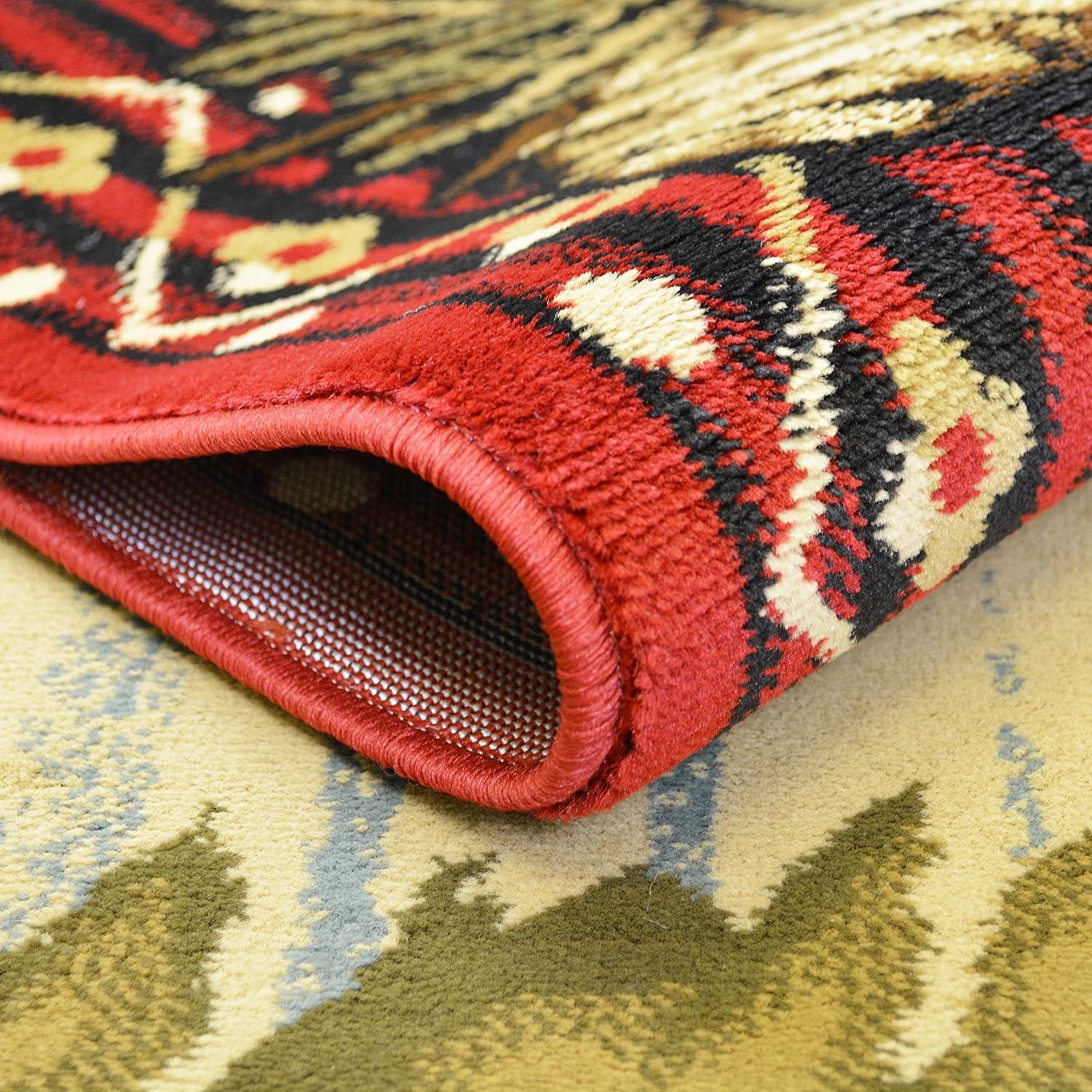 Alfombra de Área Rug Empire Oso Grizzly 66x100 cm Rústica