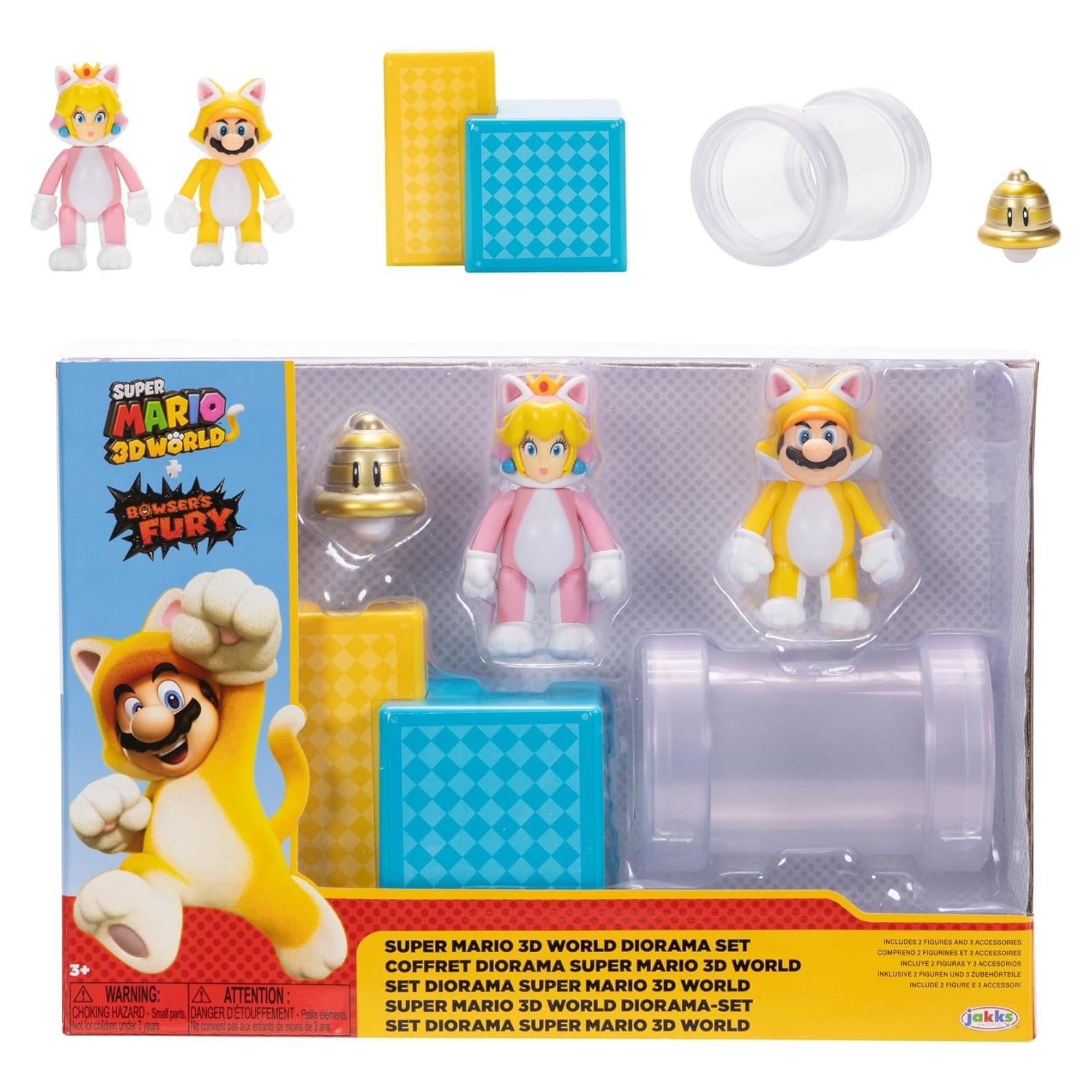Figuras de Acción Super Mario 3D World Jakks Pacific Set