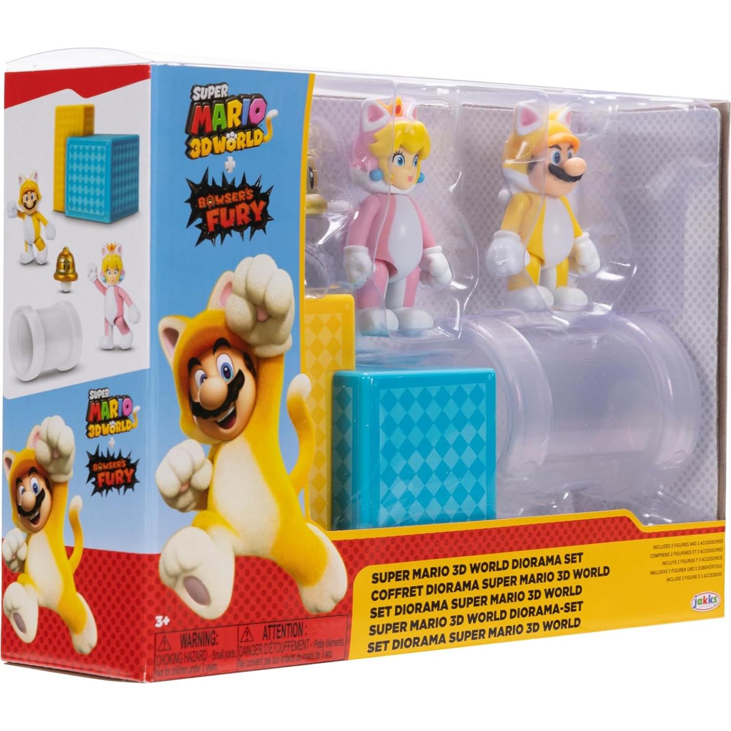 Figuras de Acción Super Mario 3D World Jakks Pacific Set