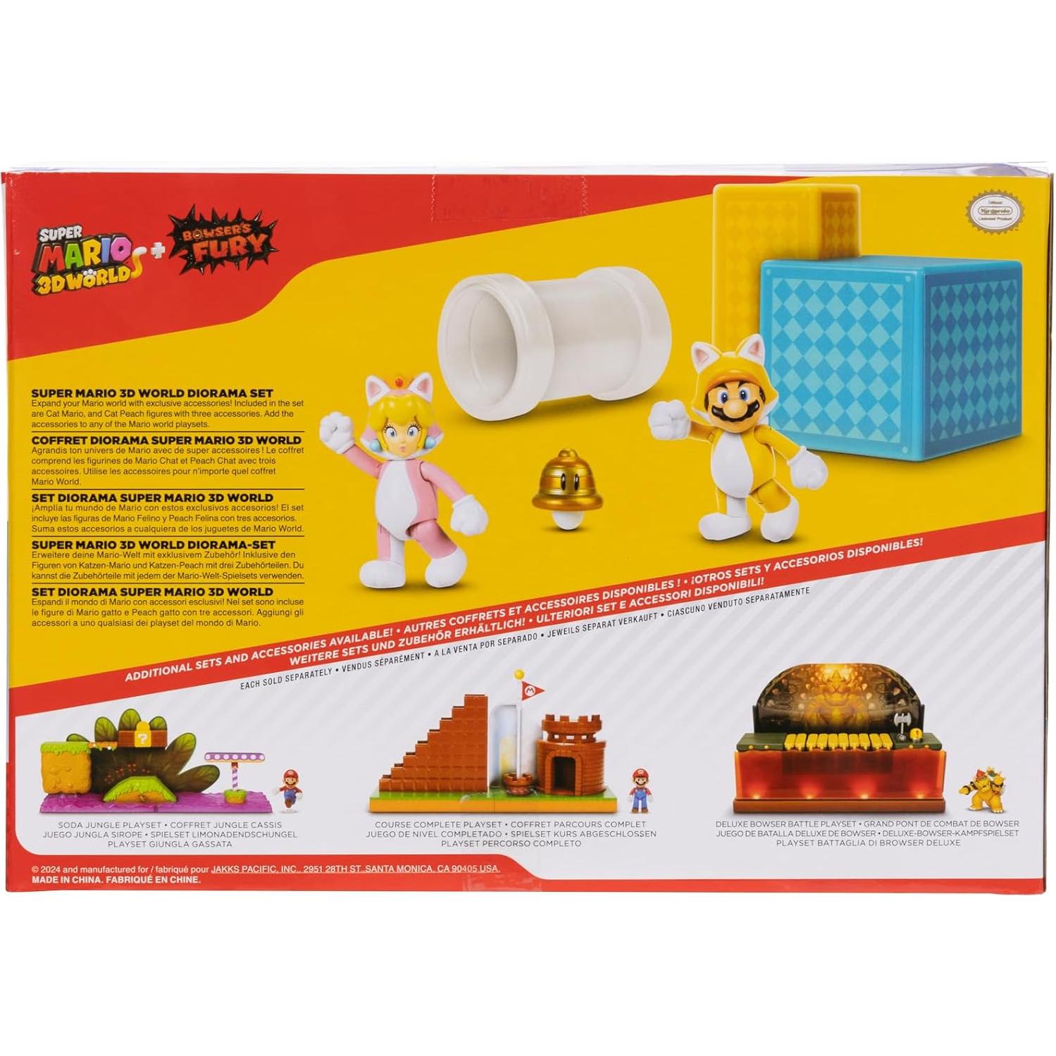 Figuras de Acción Super Mario 3D World Jakks Pacific Set