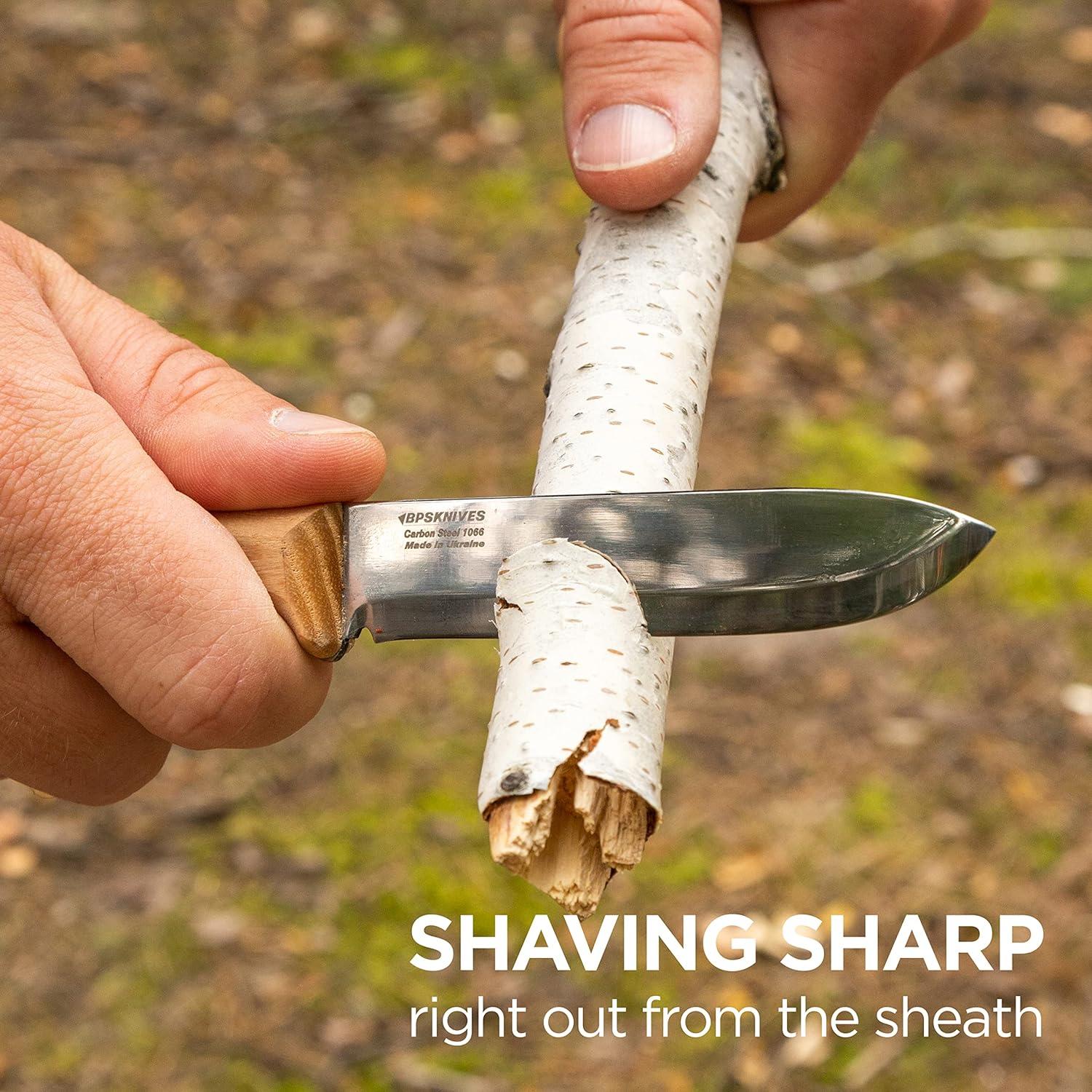 Cuchillo de Hoja Fija BPS BS1FT CSH - Acero al Carbono 9.4 cm