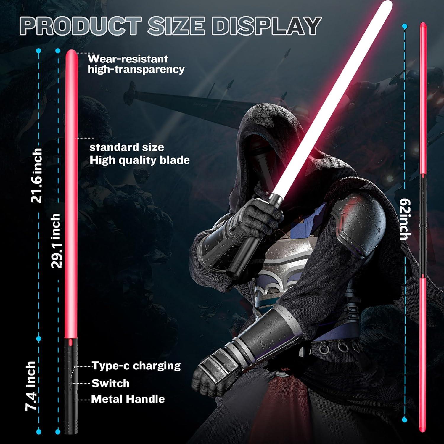 Sable de Luz 2 en 1 CLDYCST Recargable 15 Colores FX