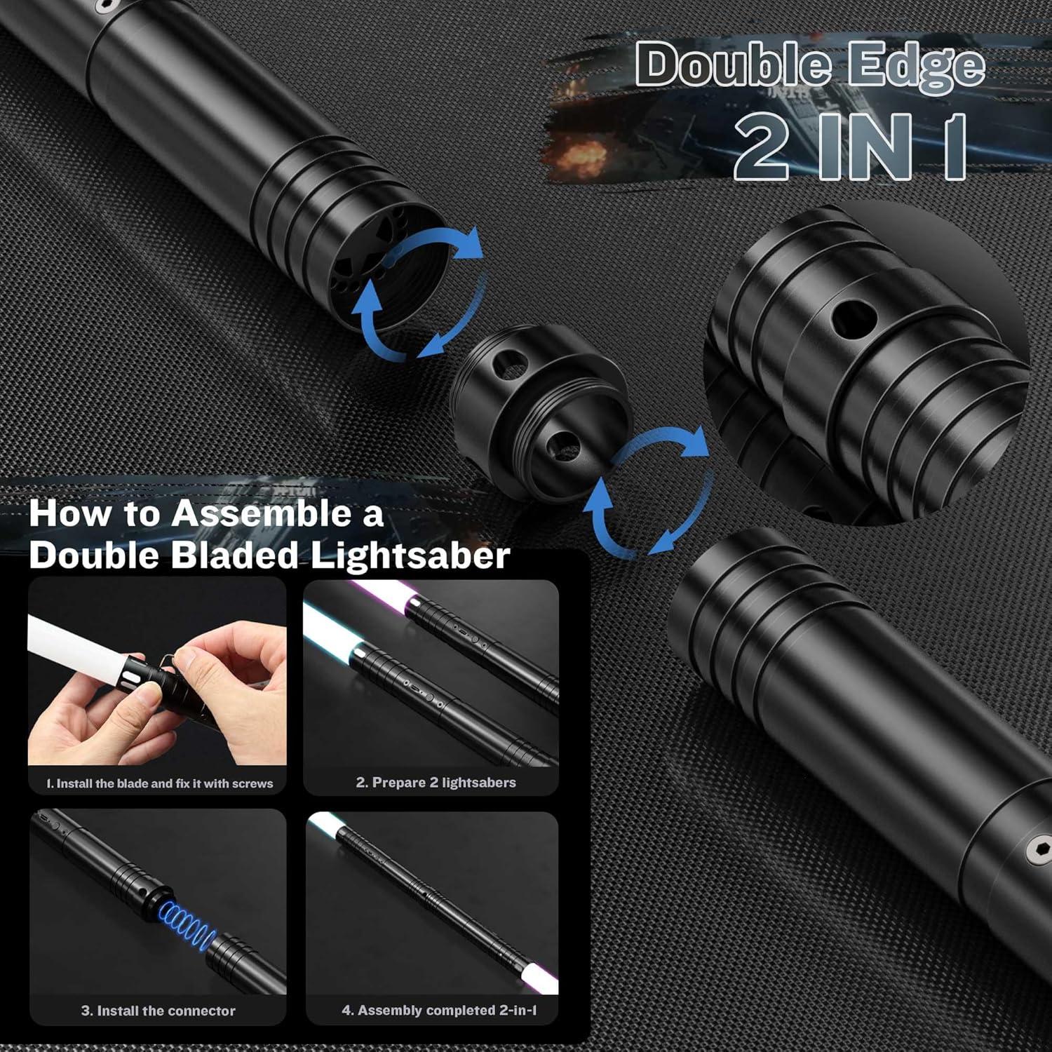 Sable de Luz 2 en 1 CLDYCST Recargable 15 Colores FX