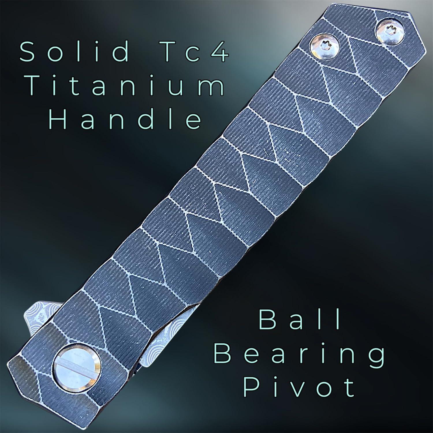 Cuchillo Plegable Tactical Gearz Saint XT Damasco 8.89cm