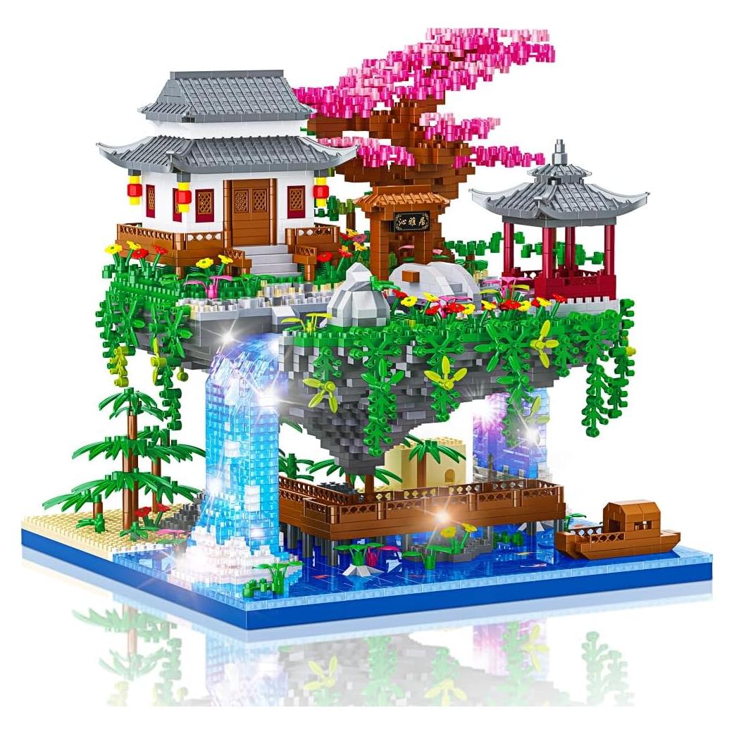 Juego de Construcción Estanque Flor Durazno CAMPIR 3320 Piezas